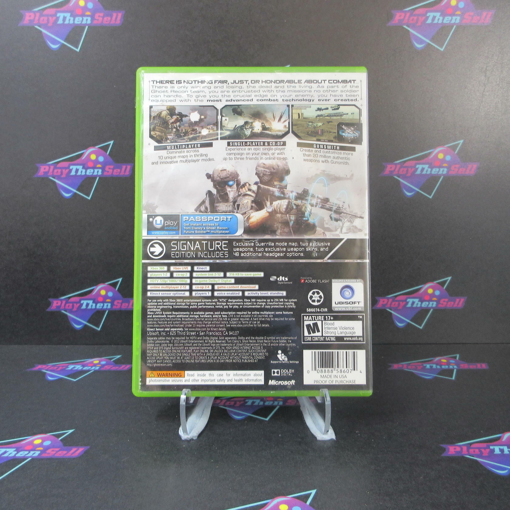 Ghost Recon Future Soldier Signature - Xbox 360 AD Complete CIB - Very Good