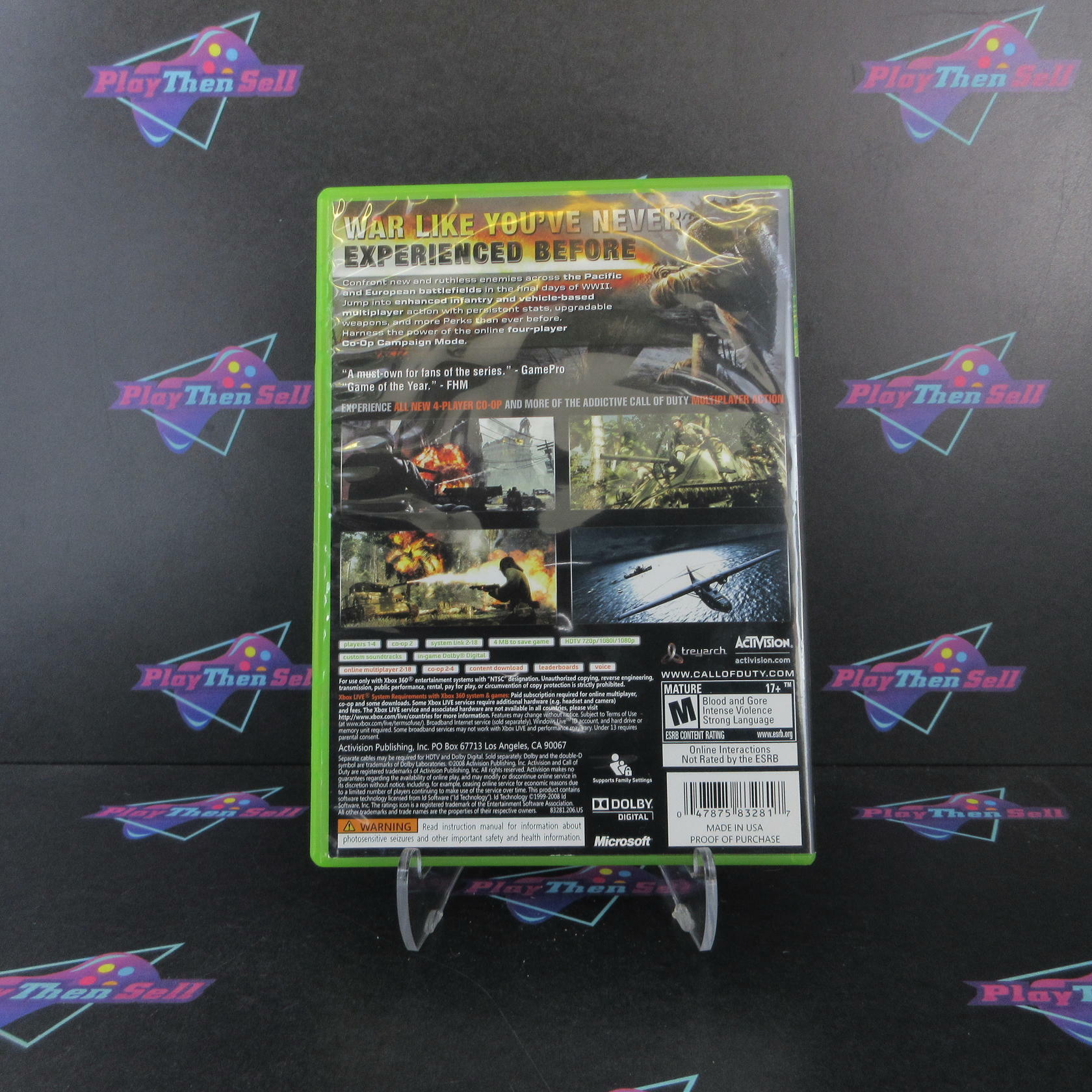 Call of Duty World at War Xbox 360 Complete - Excellent