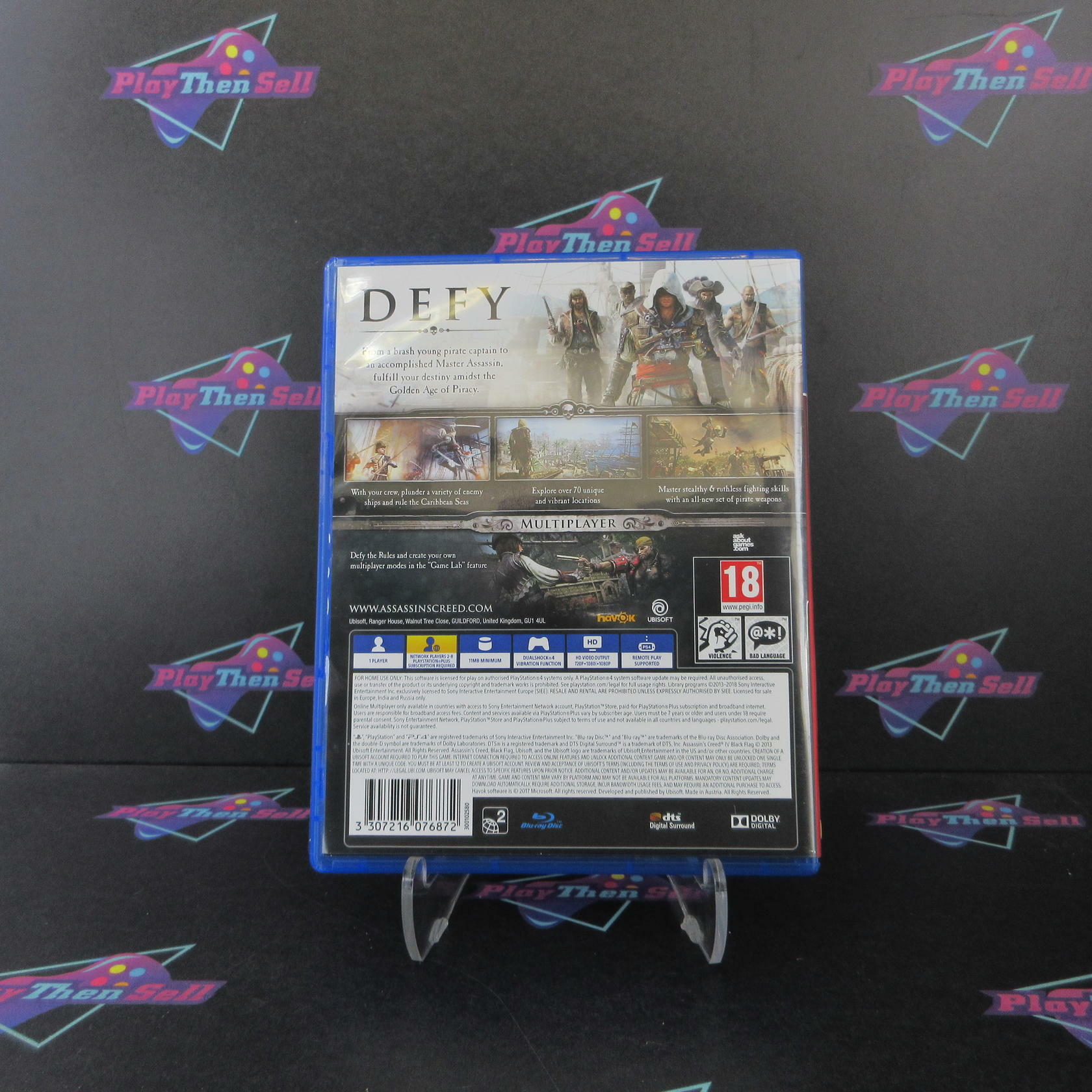 Assassin's Creed IV 4 Black Flag PS4 PlayStation 4 PH PEGI - Like New