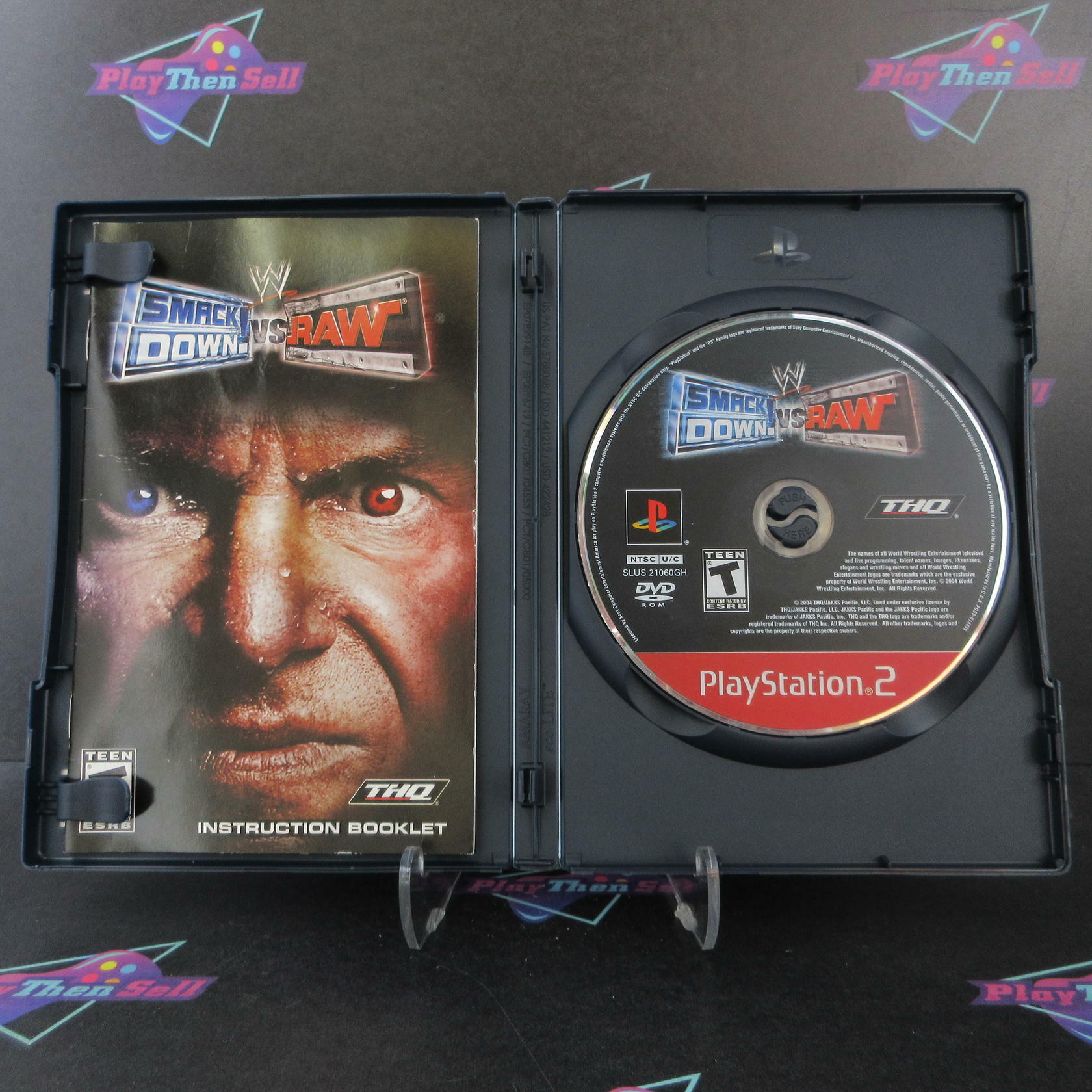 WWE SmackDown vs Raw PS2 PlayStation 2 GH Complete - Excellent