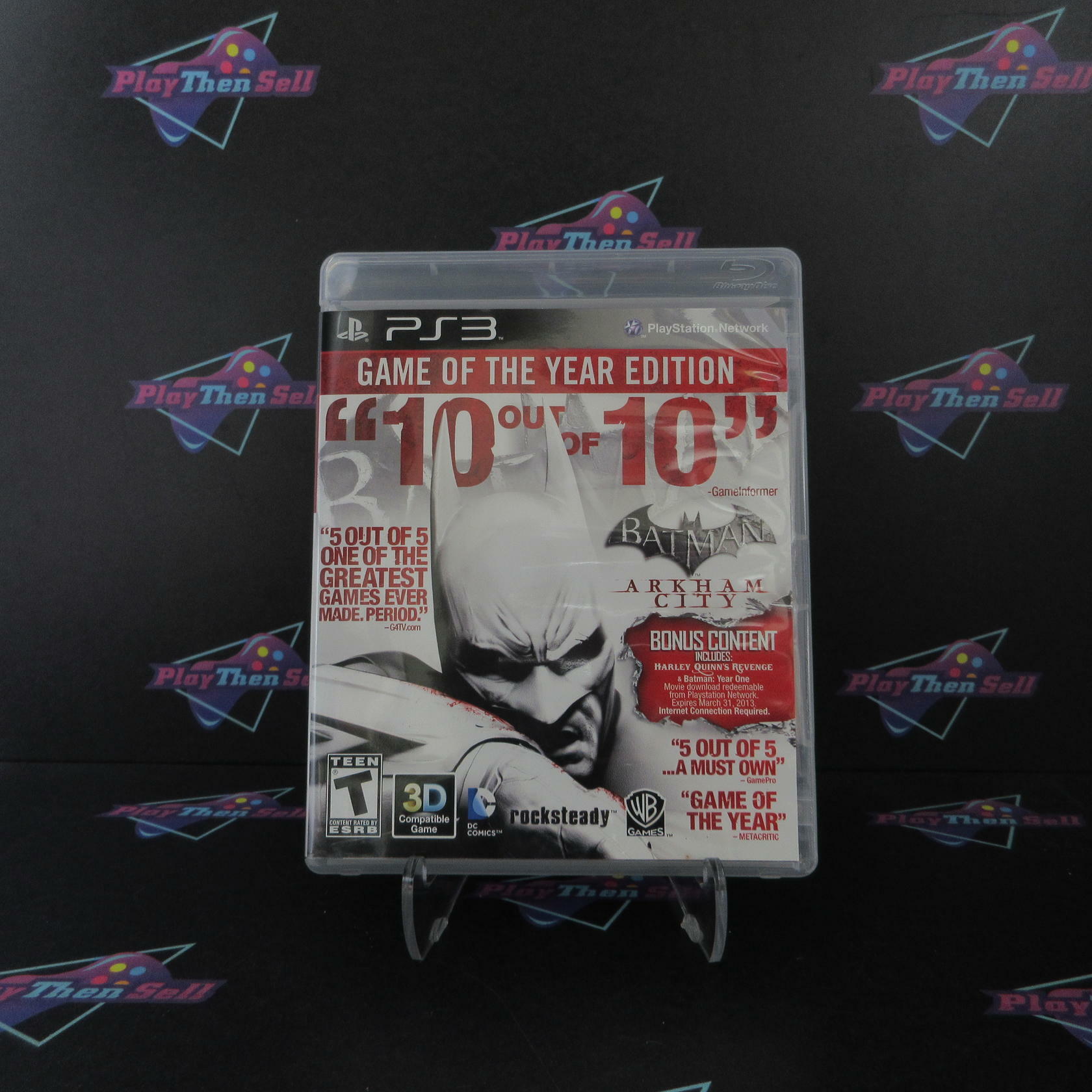 Batman Arkham City Game of the Year Edition PS3 PlayStation 3 GH Disc - Like New