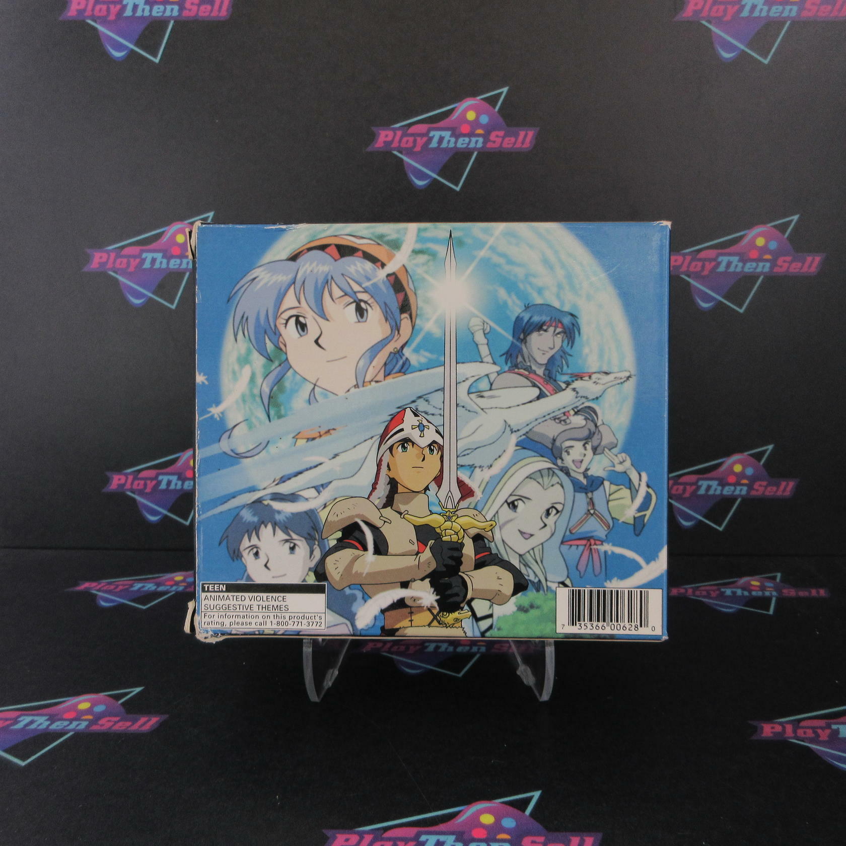 Lunar Silver Star Story Complete PS1 PlayStation 1 + Map / Book - Like New
