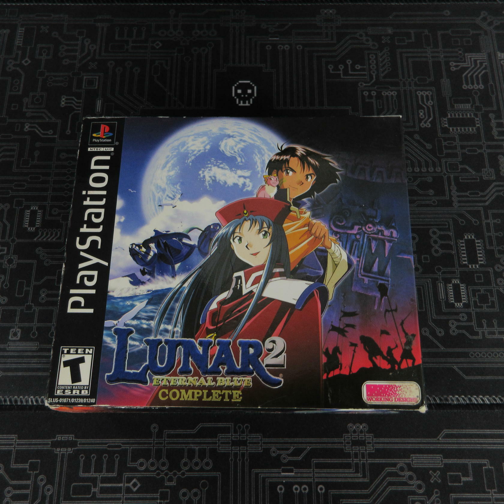 Lunar 2 Eternal Blue Complete PS1 PlayStation 1 + Pendant - Like New