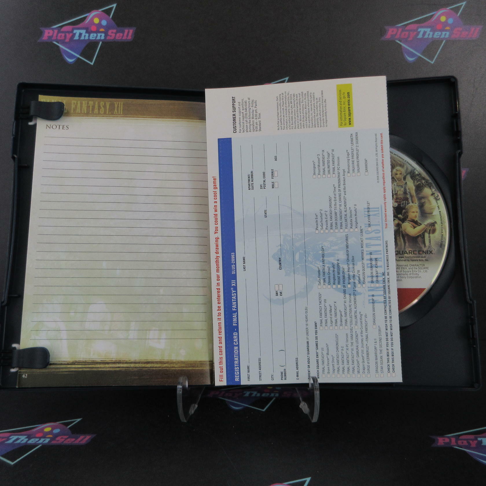 Final Fantasy XII PS2 PlayStation 2 GH + Reg Card Complete - Excellent