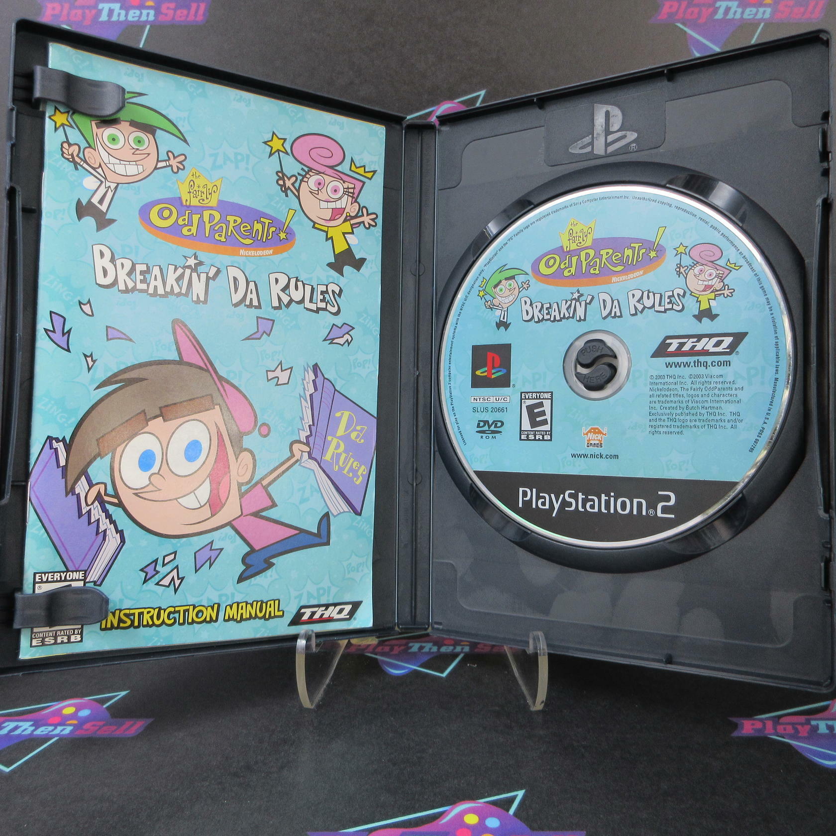 Fairly Oddparents Breakin' Da Rules PS2 PlayStation 2 - Like New