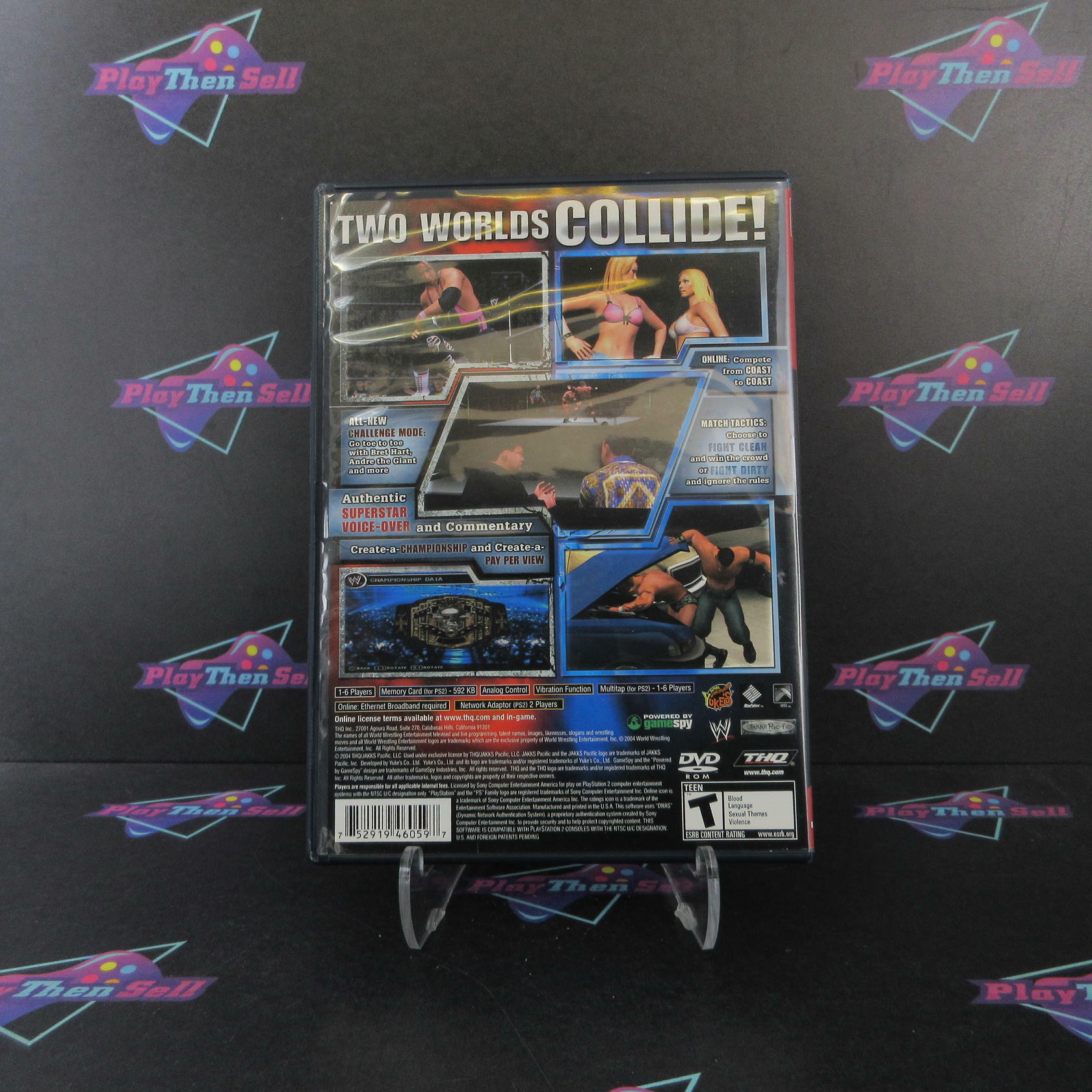 WWE SmackDown vs Raw PS2 PlayStation 2 GH Complete - Excellent