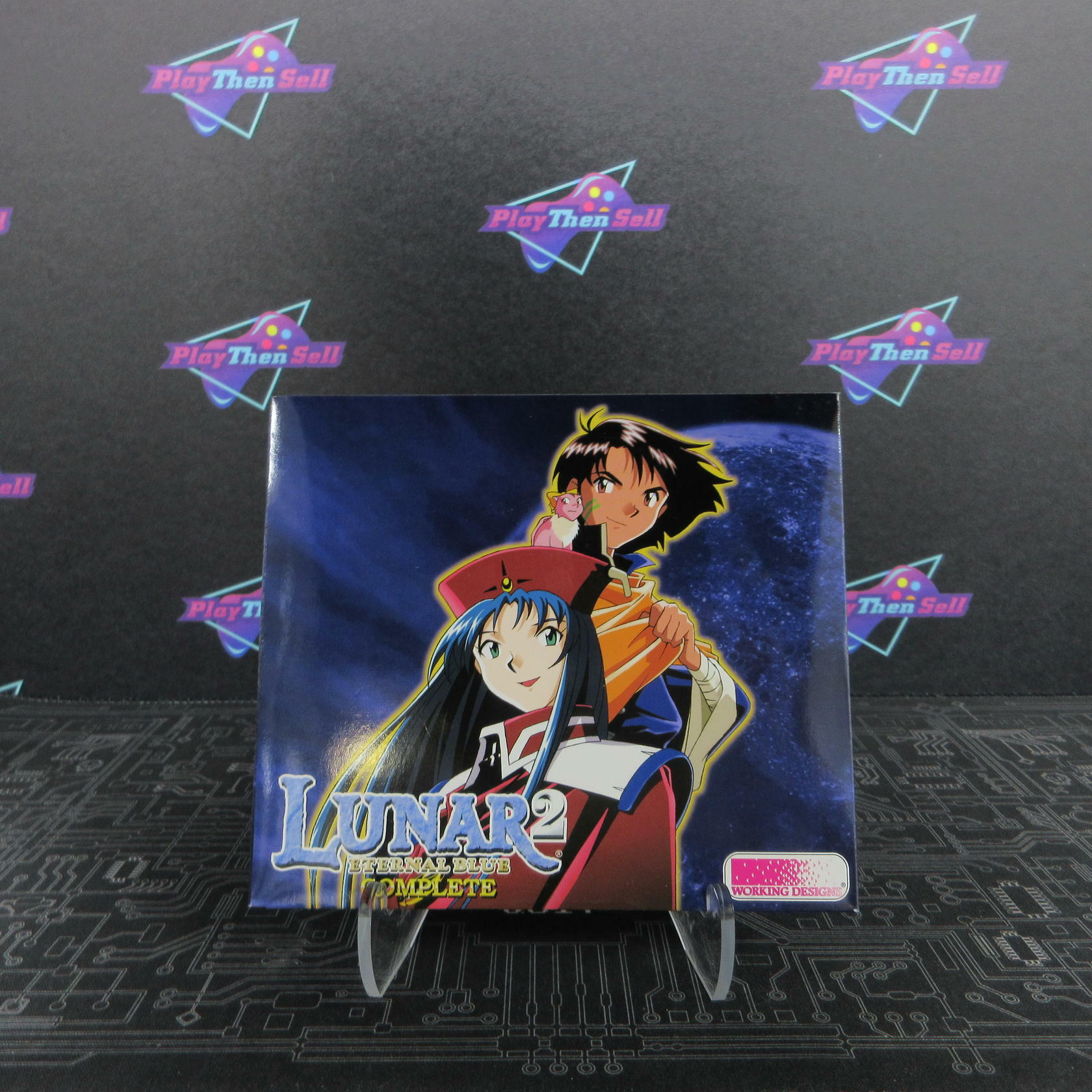 Lunar 2 Eternal Blue Complete PS1 PlayStation 1 + Pendant - Like New