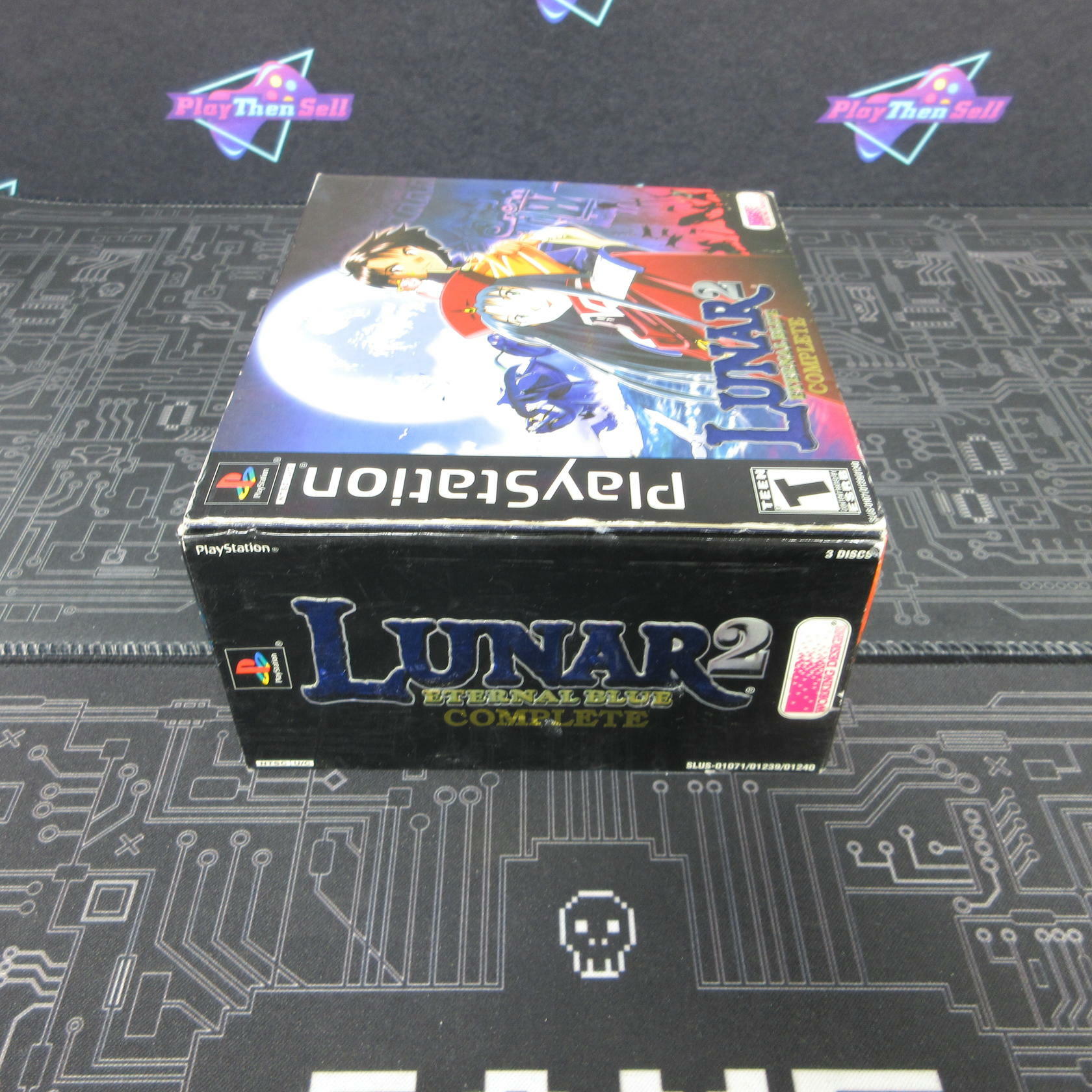 Lunar 2 Eternal Blue Complete PS1 PlayStation 1 + Pendant - Like New