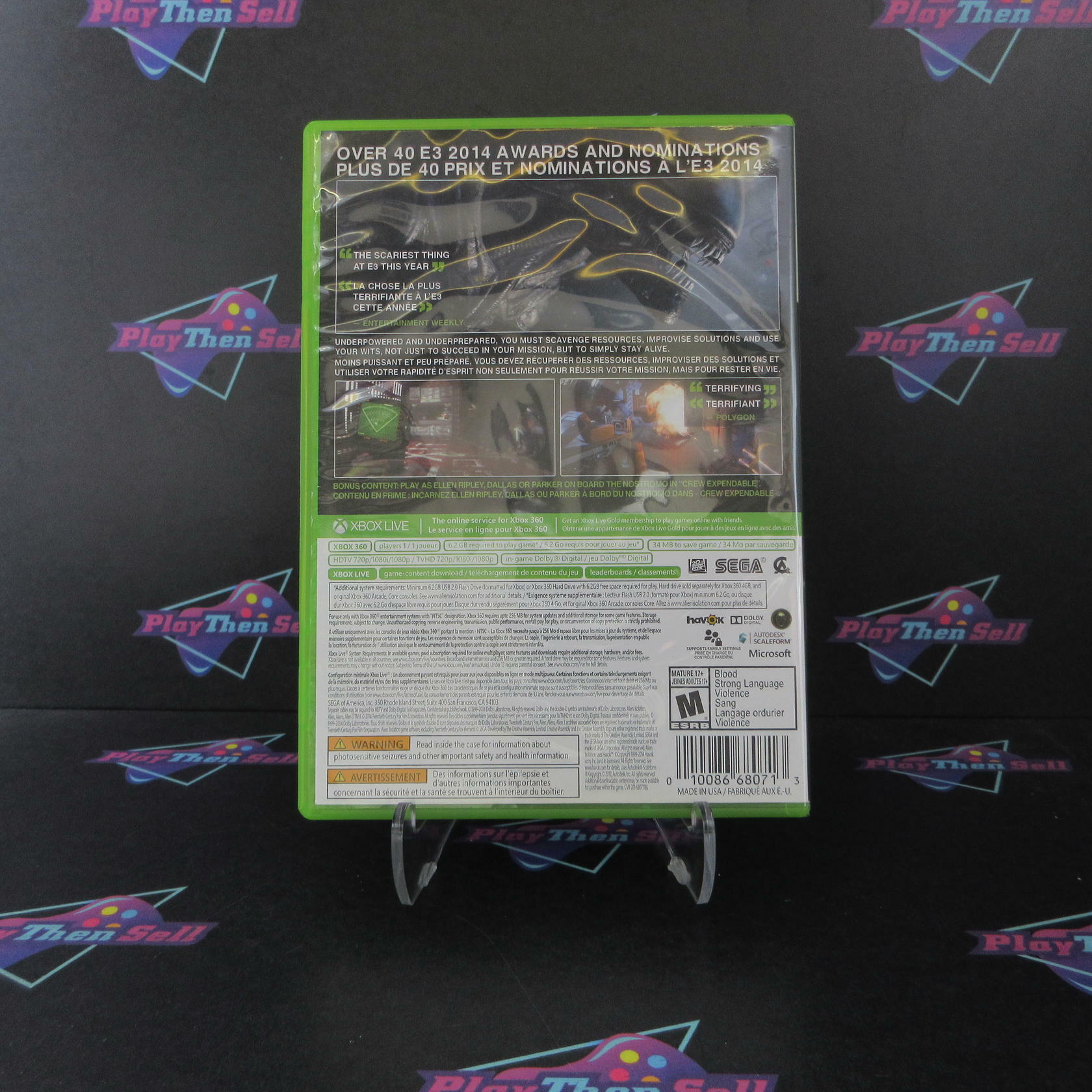 Alien Isolation Nostromo Edition Xbox 360 Complete - Excellent