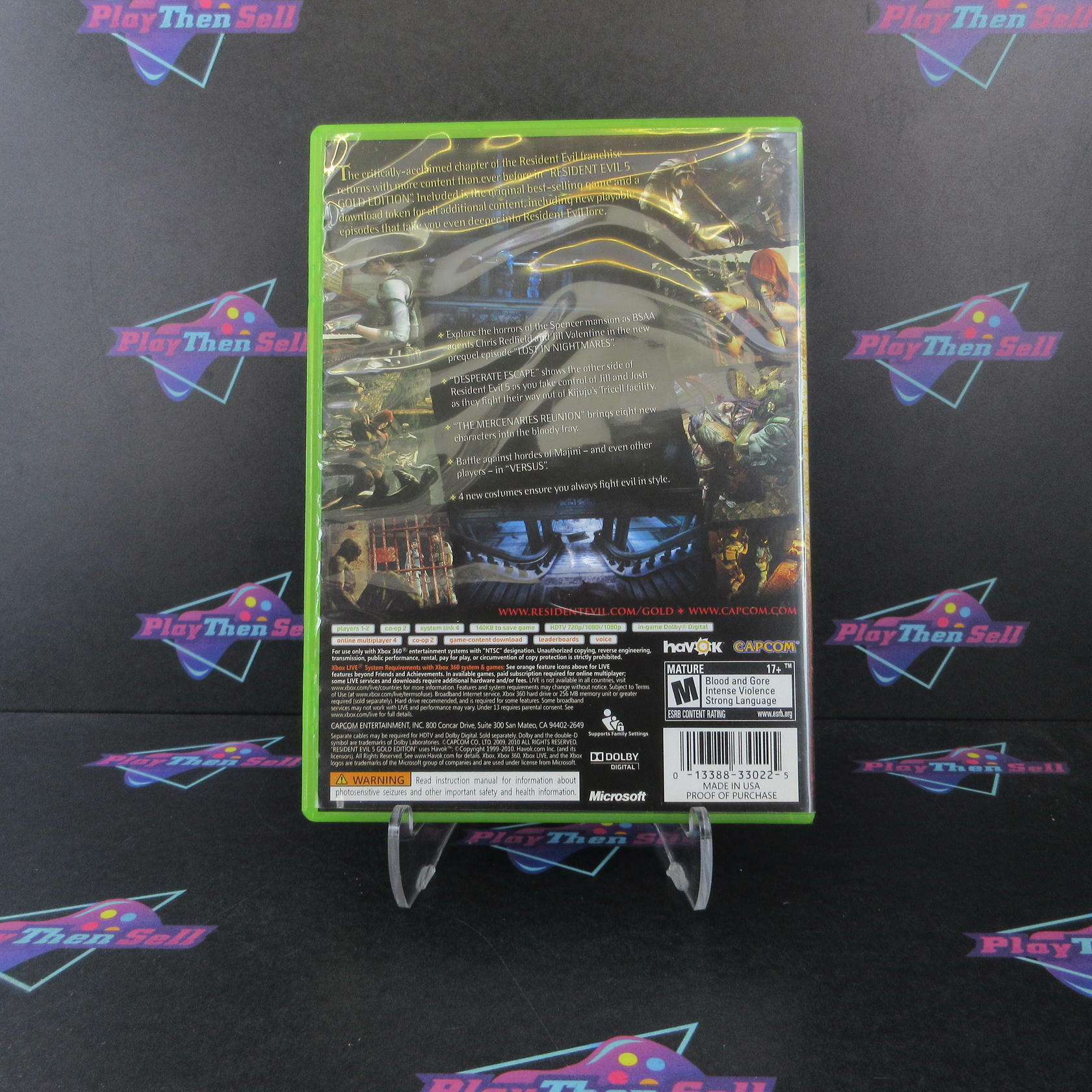 Resident Evil 5 Gold Edition Xbox 360 Complete - Excellent