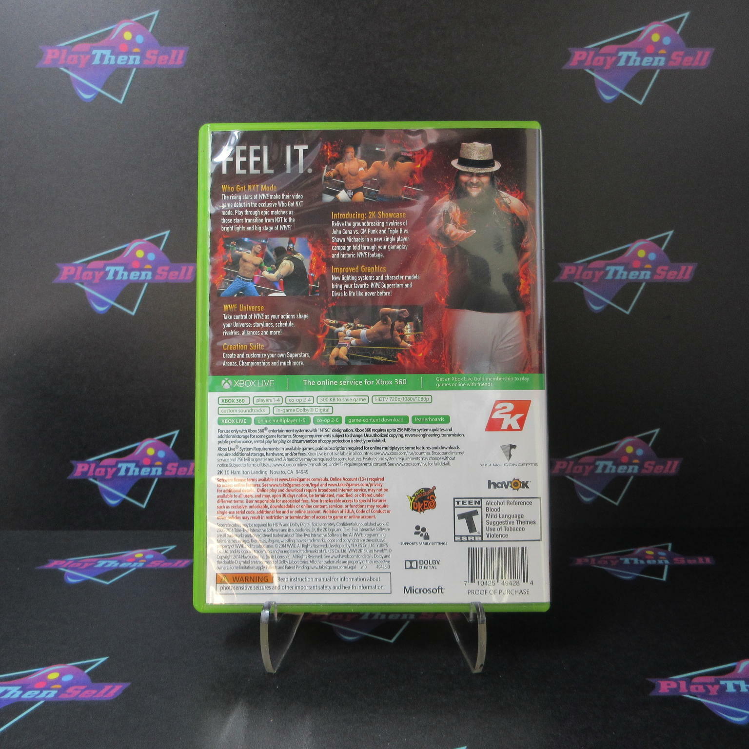 WWE 2K15 Xbox 360 Complete - Excellent
