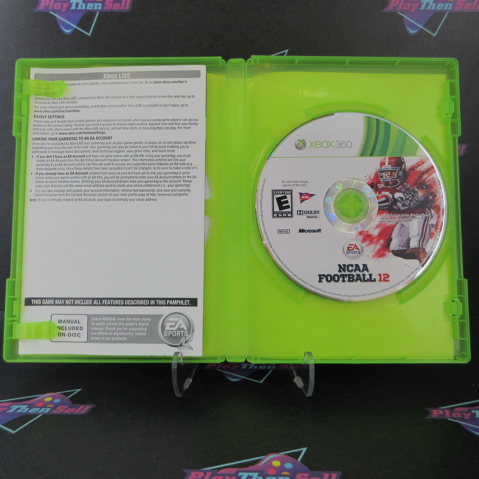 NCAA Football 12 Xbox 360 Complete - Excellent