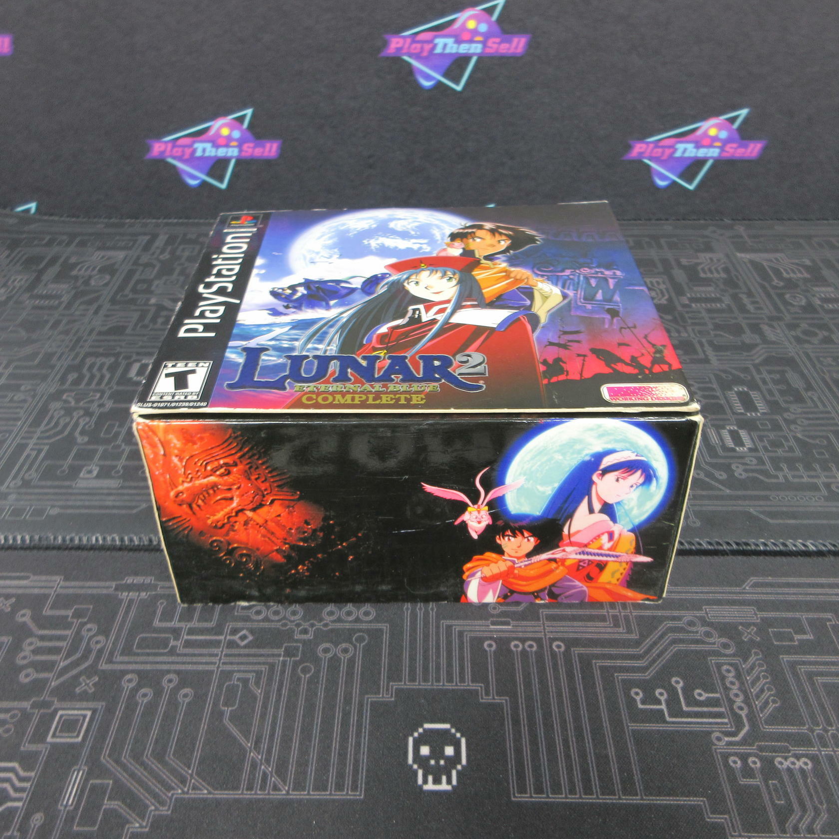 Lunar 2 Eternal Blue Complete PS1 PlayStation 1 + Pendant - Like New