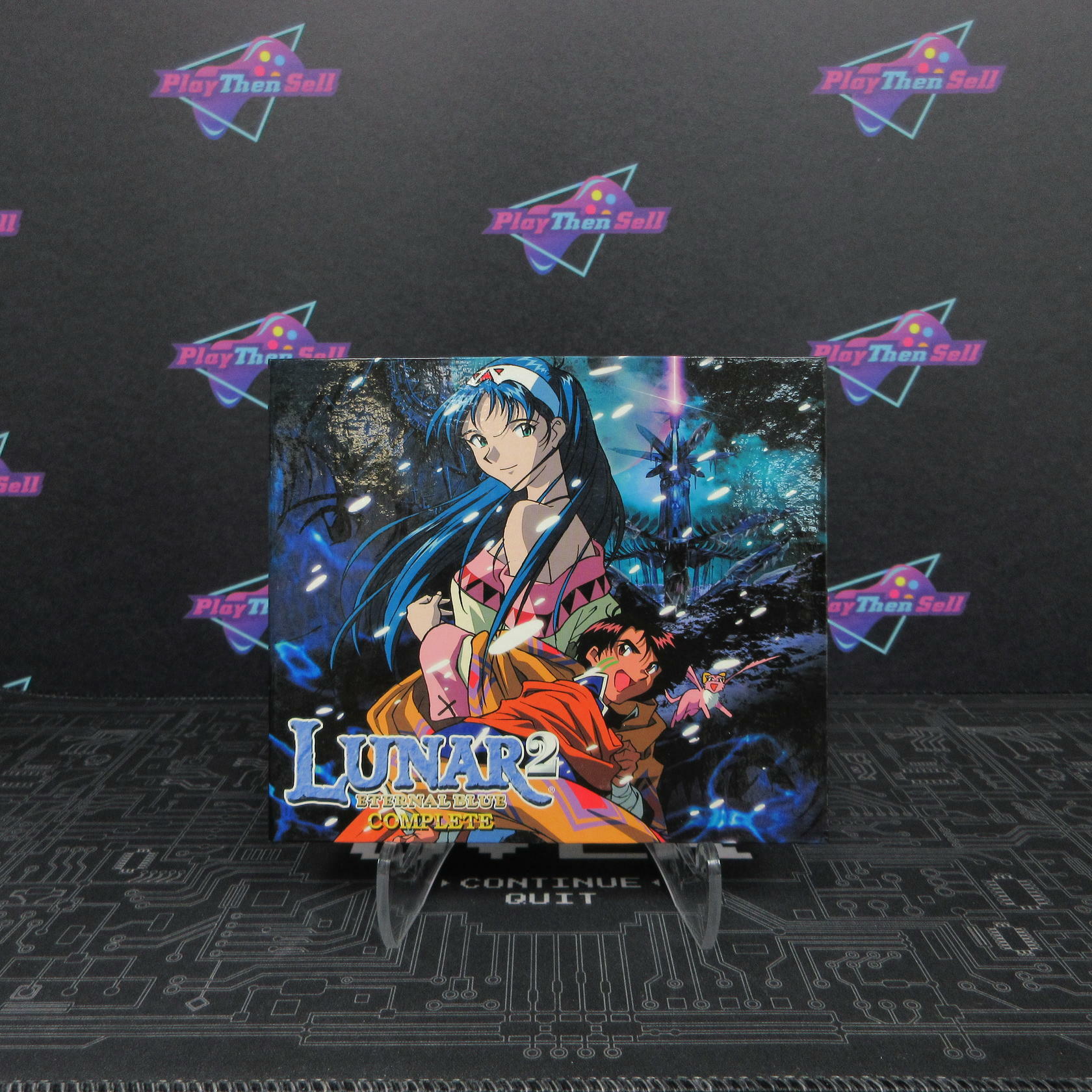 Lunar 2 Eternal Blue Complete PS1 PlayStation 1 + Pendant - Like New