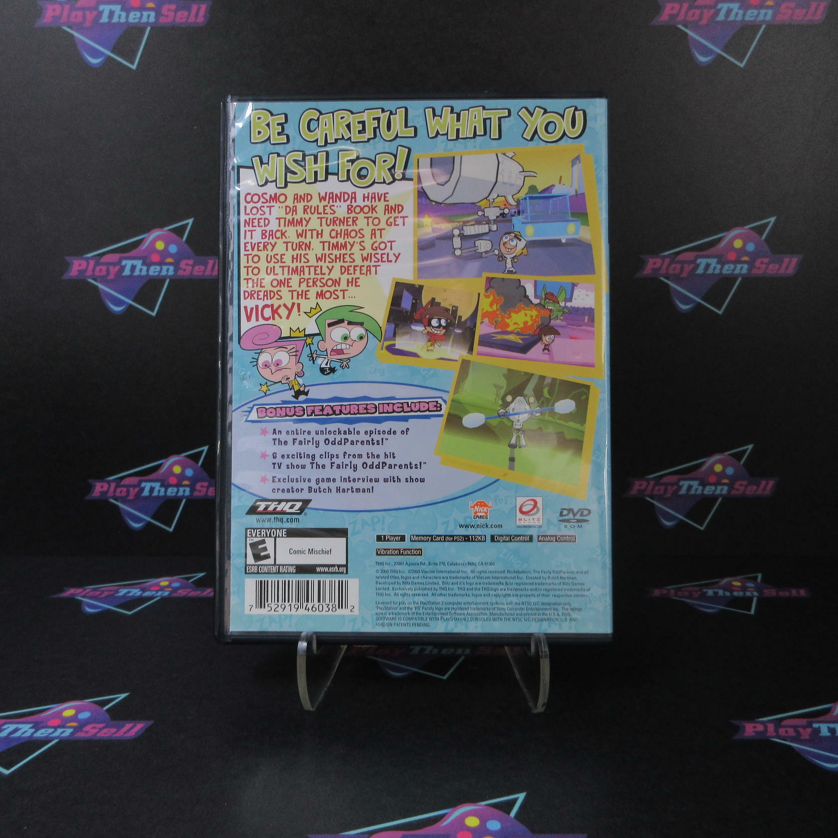 Fairly Oddparents Breakin' Da Rules PS2 PlayStation 2 - Like New