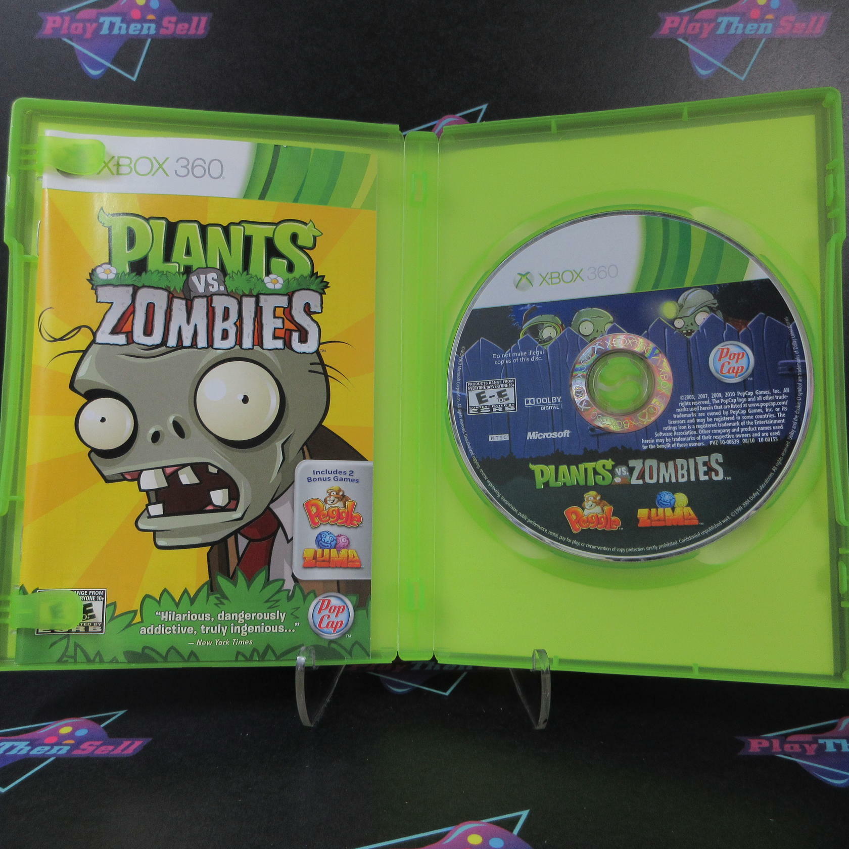 Plants Vs. Zombies Xbox 360 Complete - Excellent