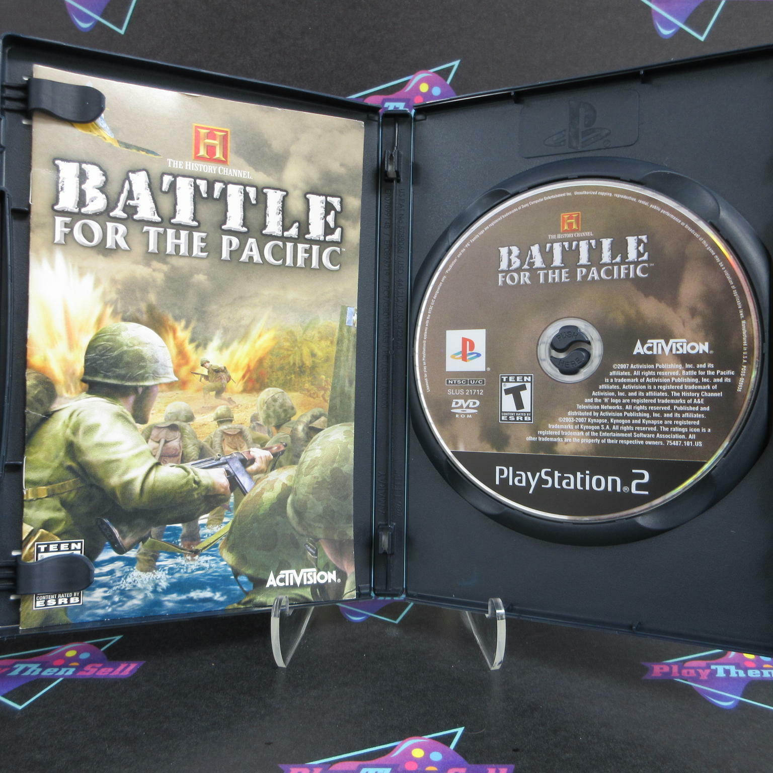 History Channel Battle For the Pacific PS2 PlayStation 2 - Like New