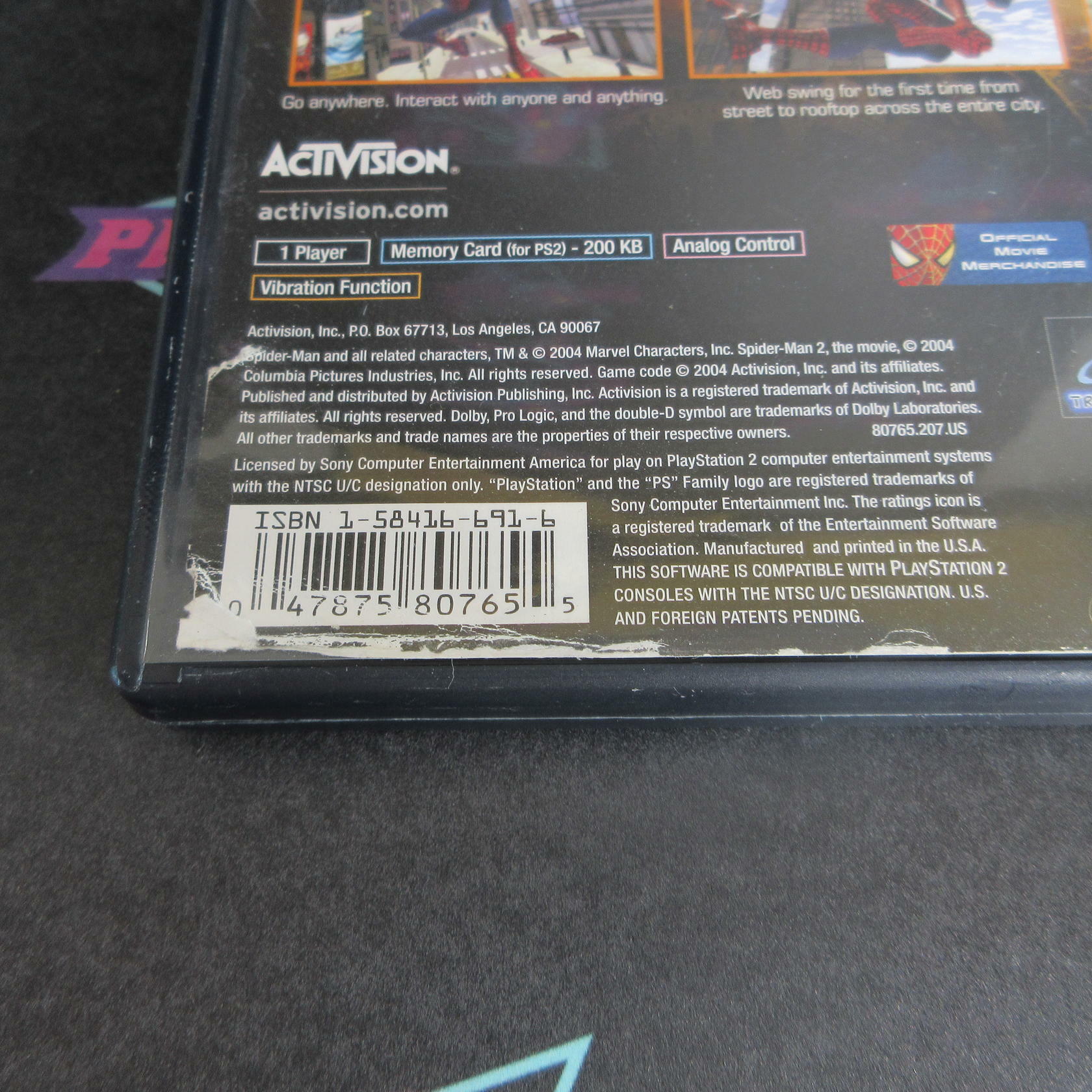 Spider-Man 2 GH PS2 PlayStation 2 AD Complete CIB - Very Good