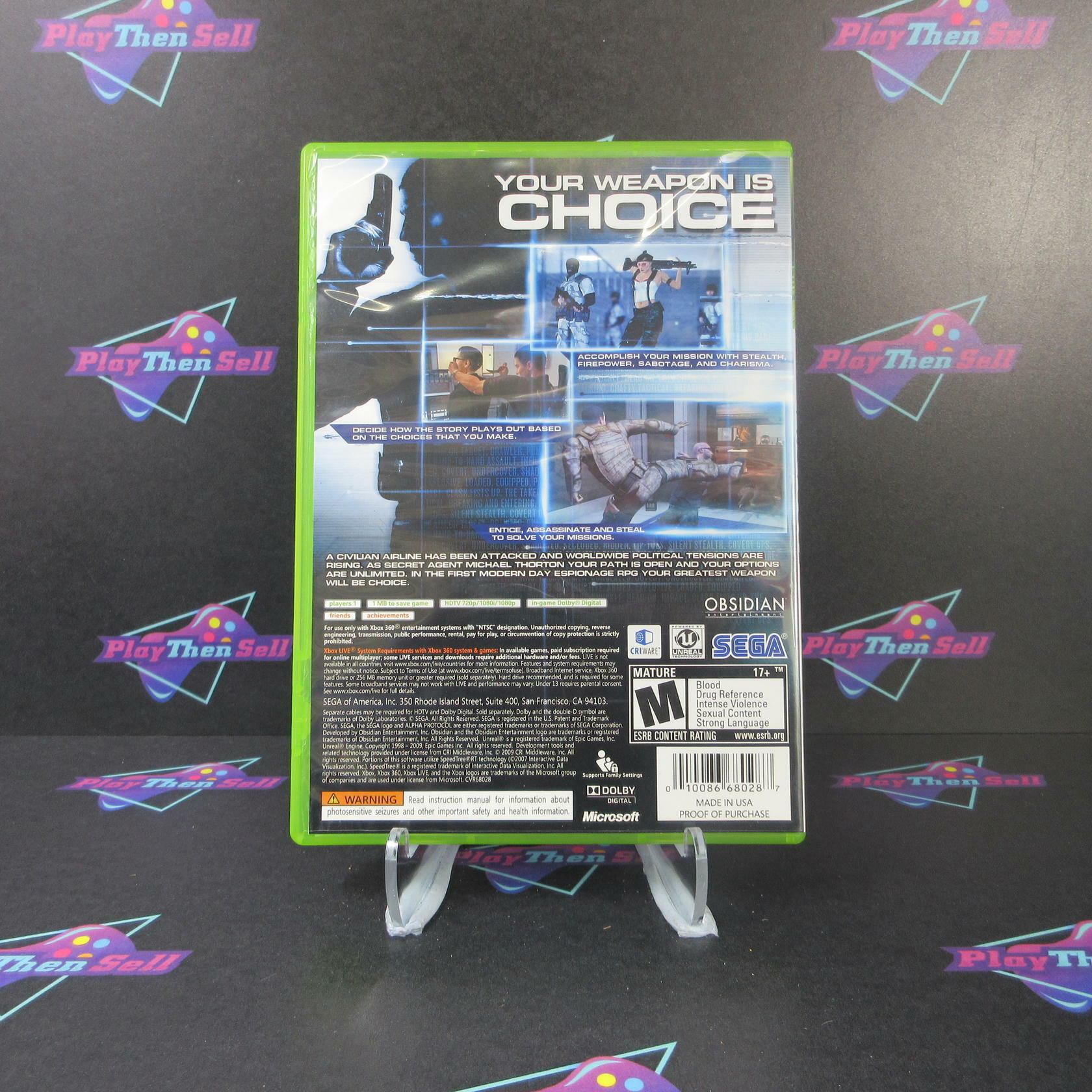 Alpha Protocol The Espionage RPG Xbox 360 - Like New