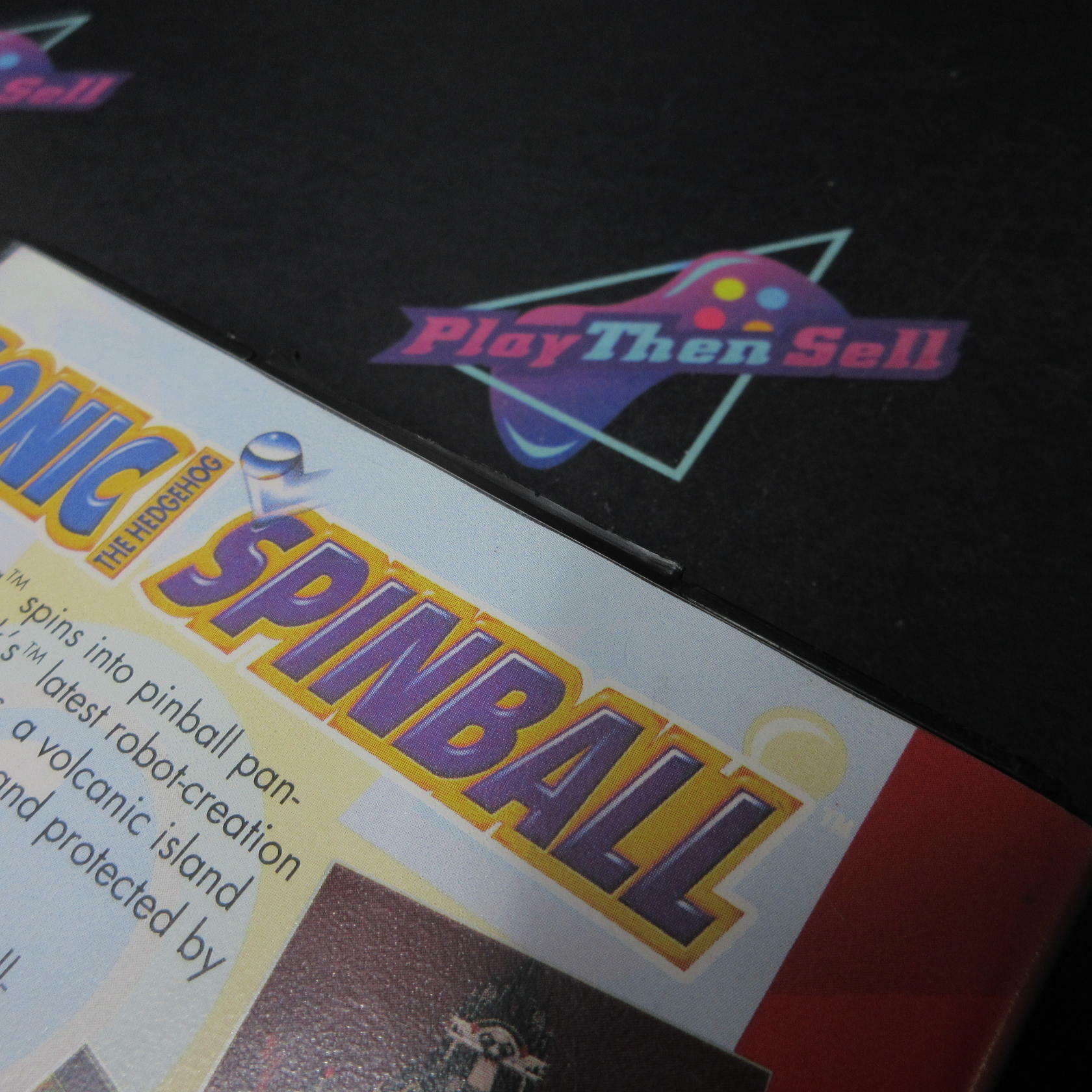 Sonic the Hedgehog Spinball Sega Genesis Boxed AD/CS  Authentic / Tested - Very Good