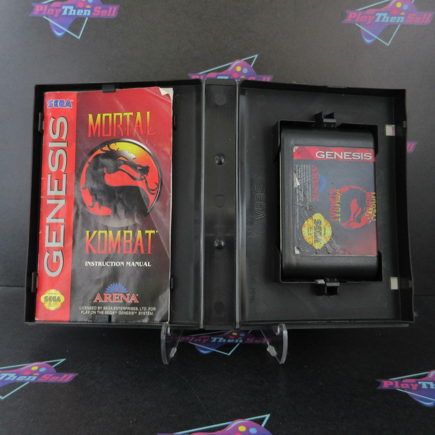 Mortal Kombat Sega Genesis Boxed AD/MD Complete CIB Authentic / Tested - Very Good