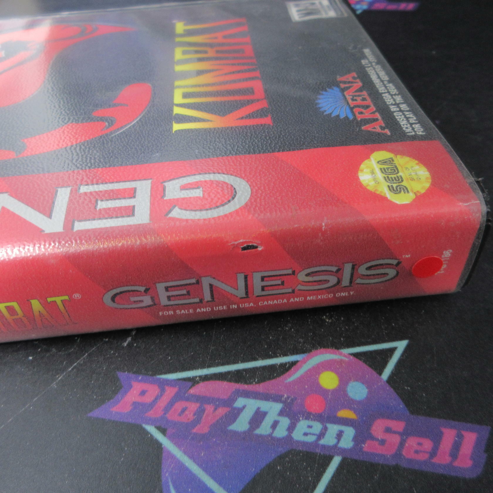 Mortal Kombat Sega Genesis Boxed AD/MD Complete CIB Authentic / Tested - Very Good