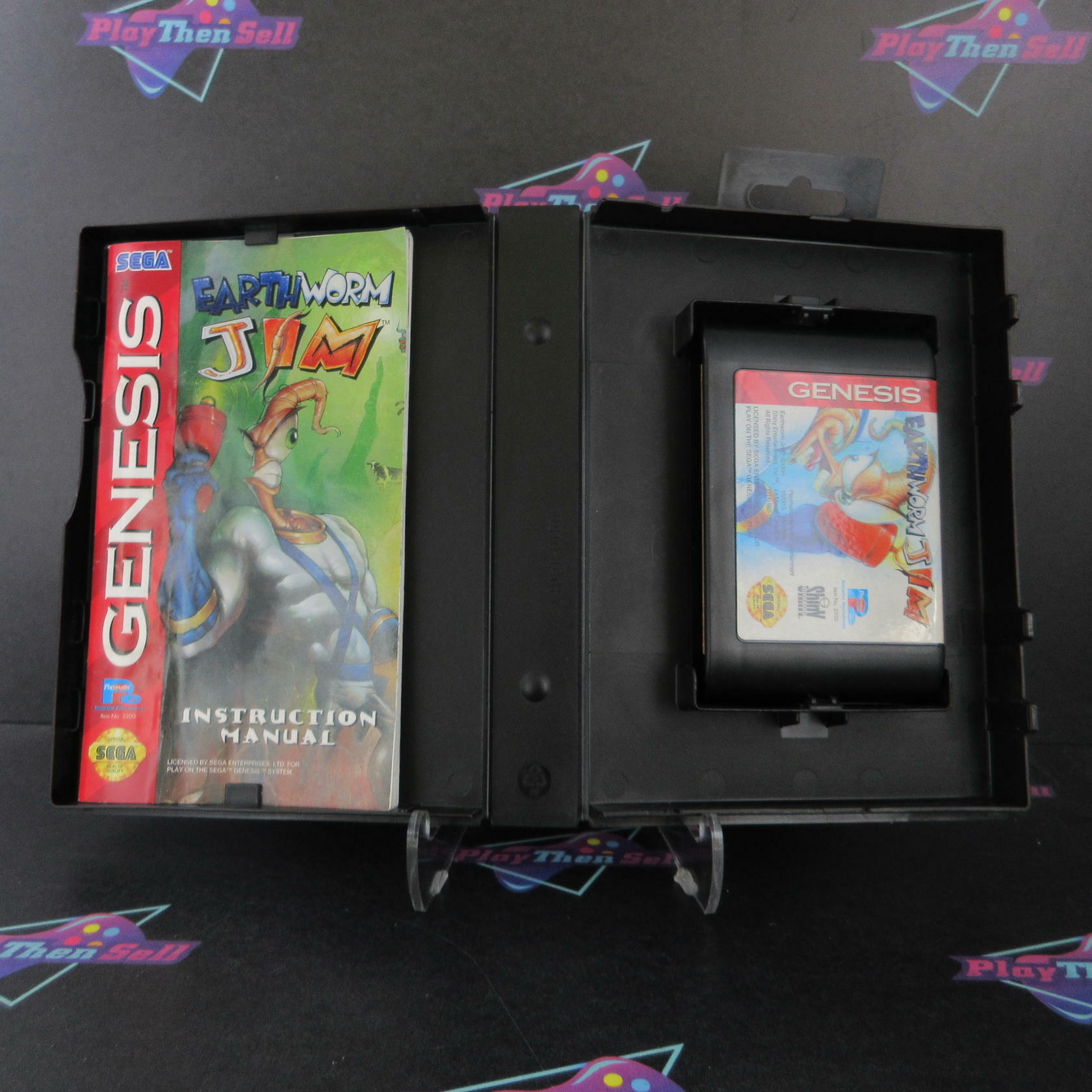 Earthworm Jim Sega Genesis Boxed CS Complete CIB - Very Good