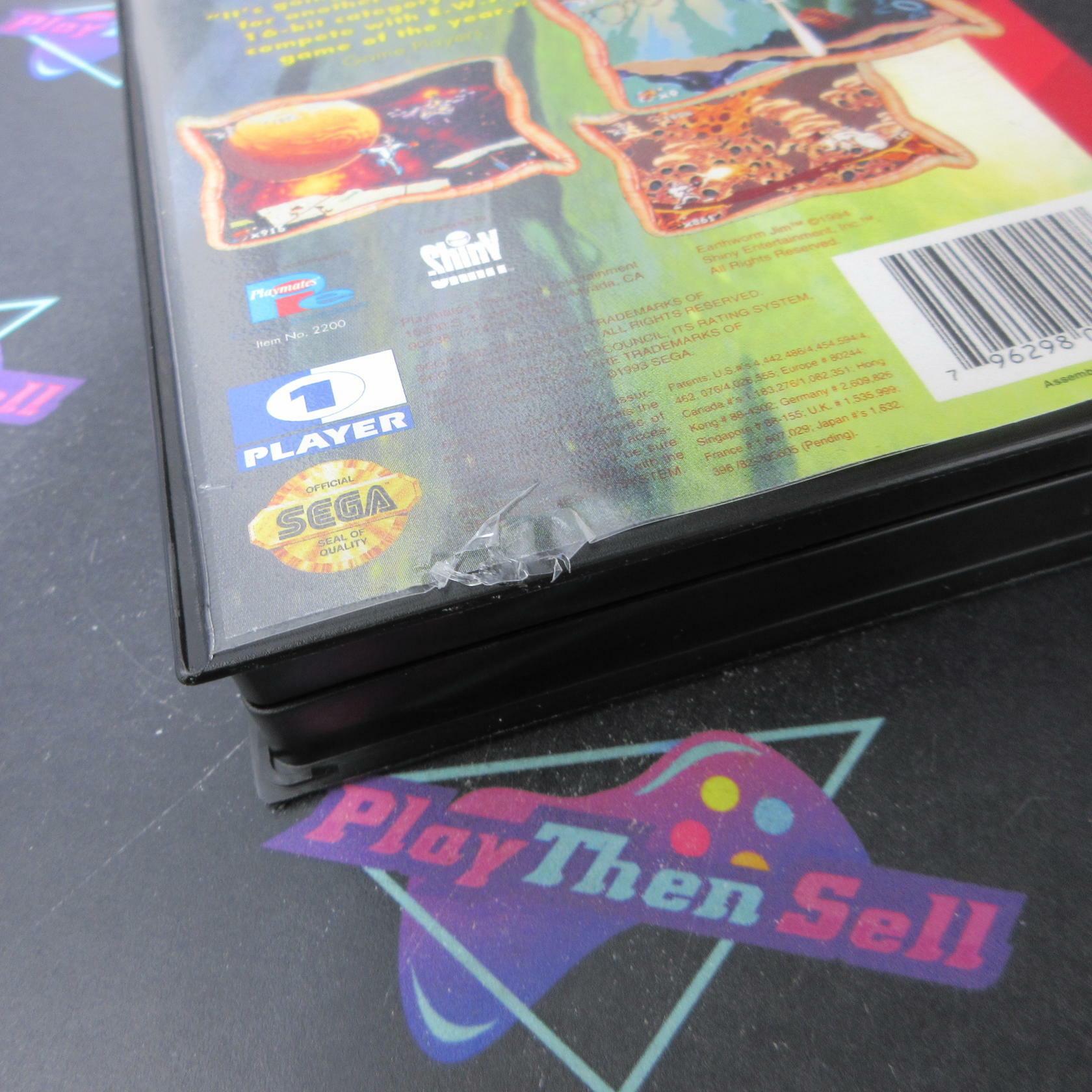 Earthworm Jim Sega Genesis Boxed CS Complete CIB - Very Good