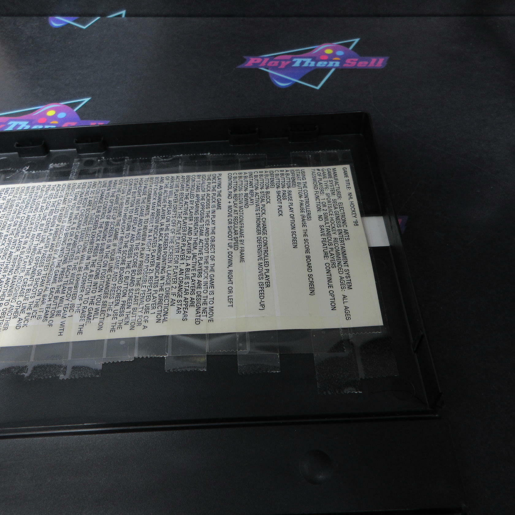 NHL '96 Sega Genesis Boxed CS/NM Authentic / Tested - Very Good