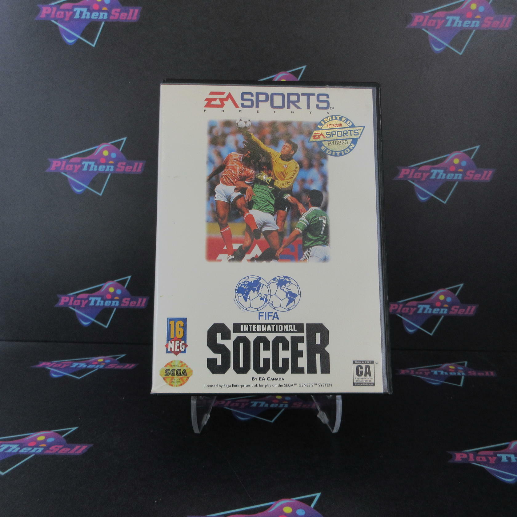 FIFA International Soccer Sega Genesis Boxed CS/NM Authentic / Tested - Very Good