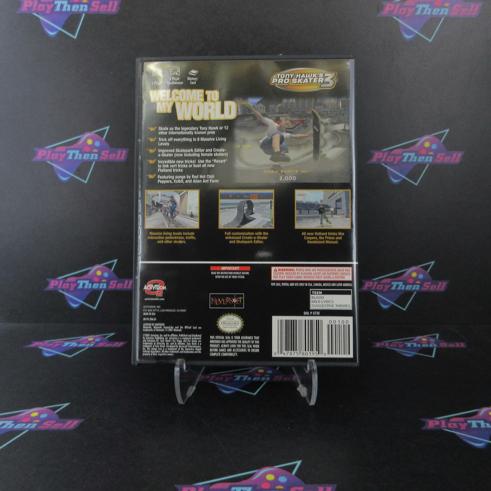 Tony Hawks' Pro Skater 3 Nintendo Gamecube + Reg Card Complete - Refurbished