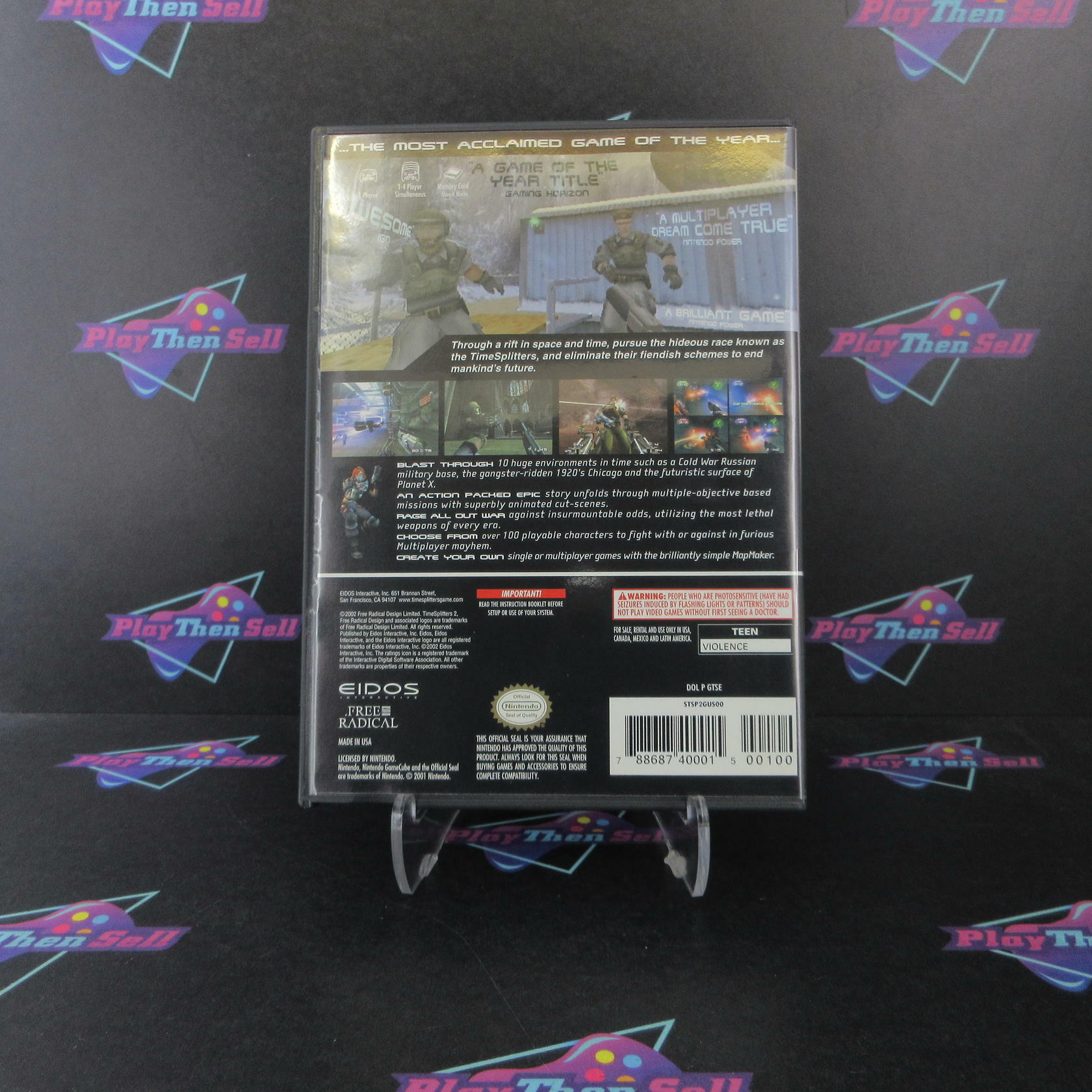 Time Splitters 2 Nintendo GameCube + Reg Card Complete - Refurbished