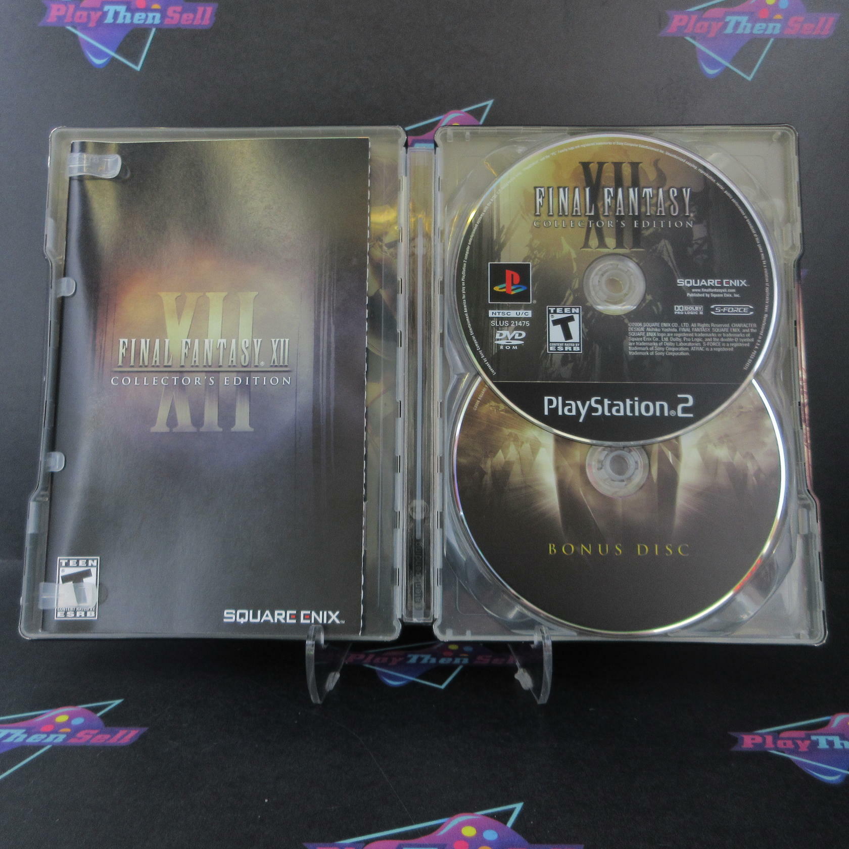 Final Fantasy XII Collector's Steelbook PS2 PlayStation 2 + Reg CIB - Excellent