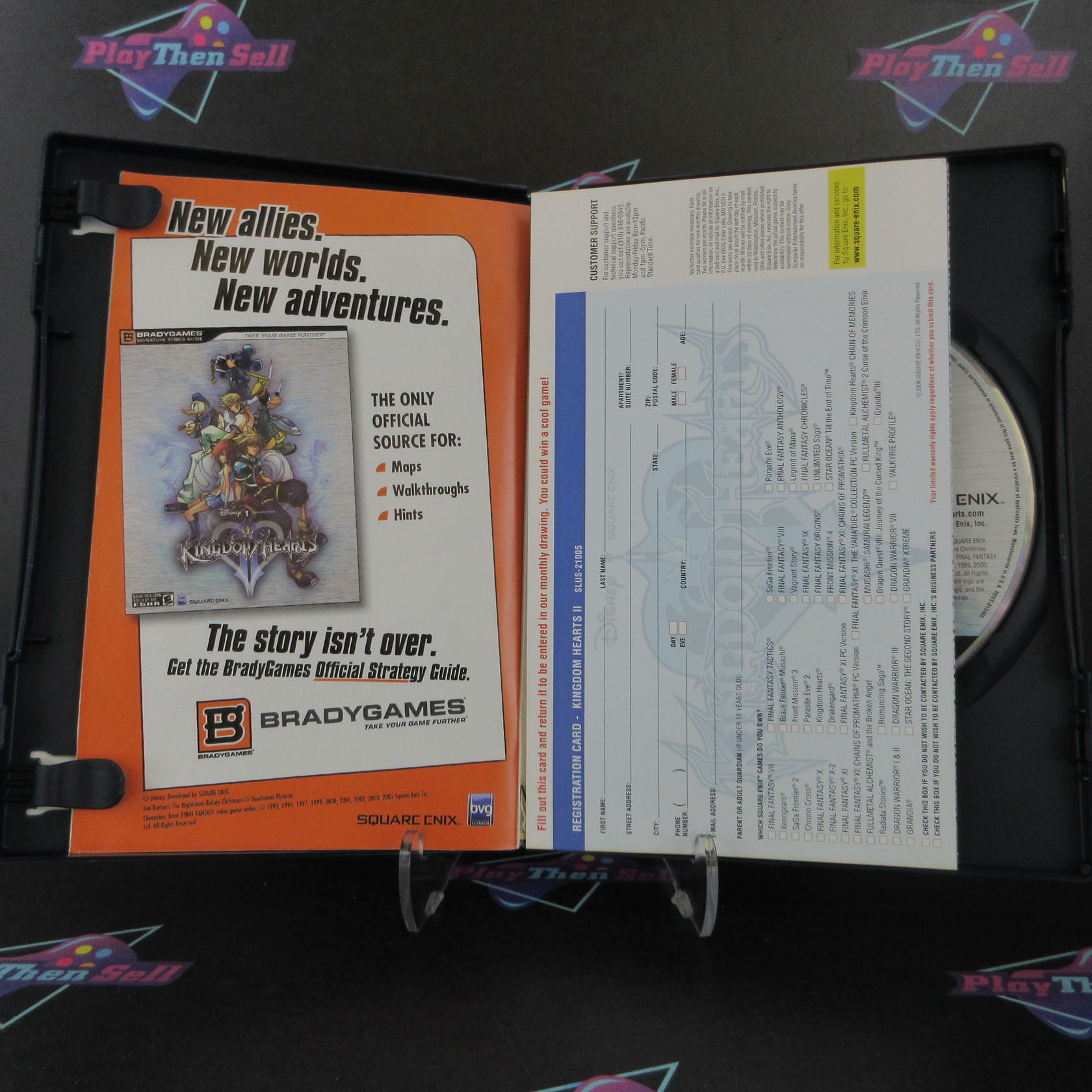 Kingdom Hearts II PS2 PlayStation 2 + Reg Card Complete - Excellent