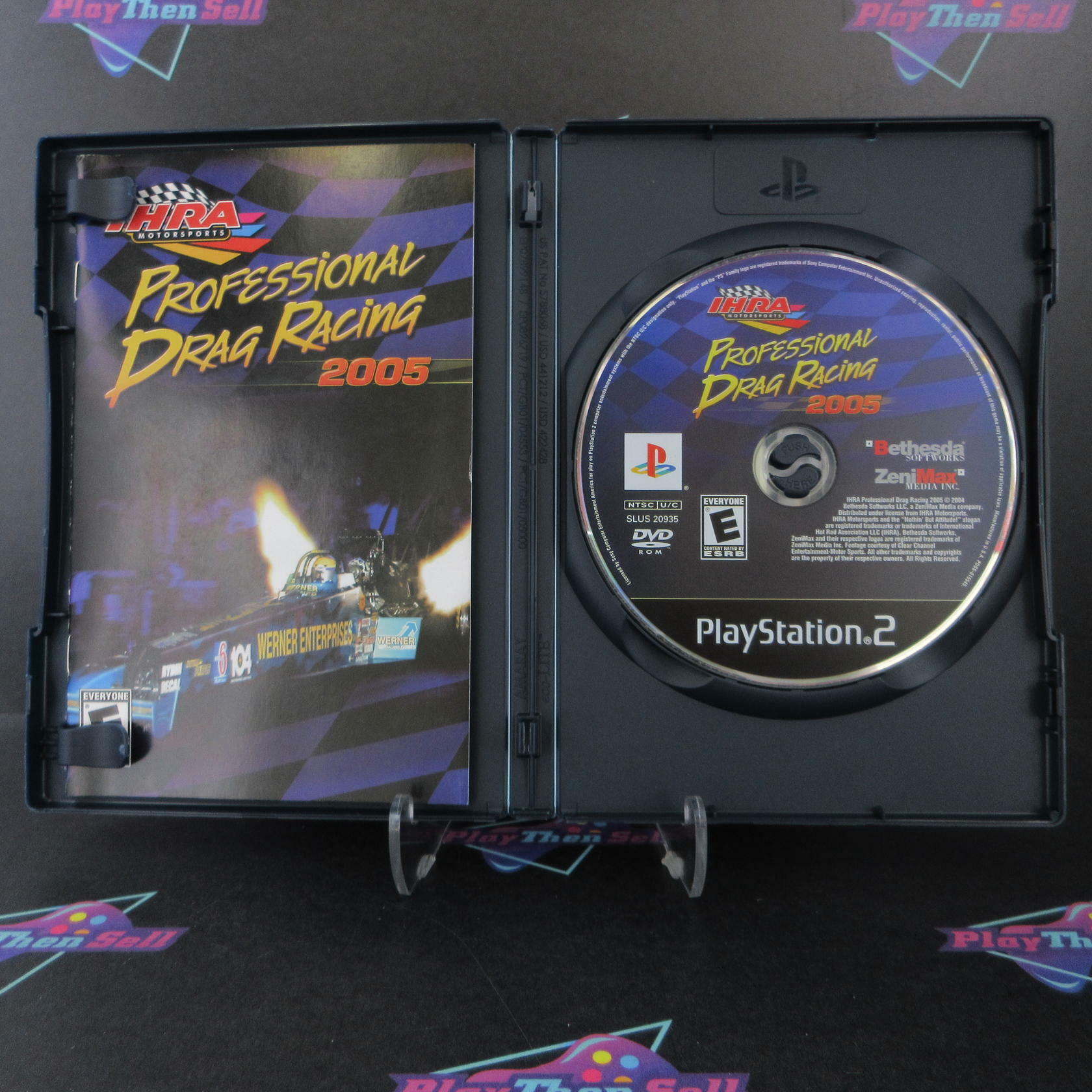 IHRA Drag Racing 2005 PS2 PlayStation 2+ Reg Card Complete - Excellent