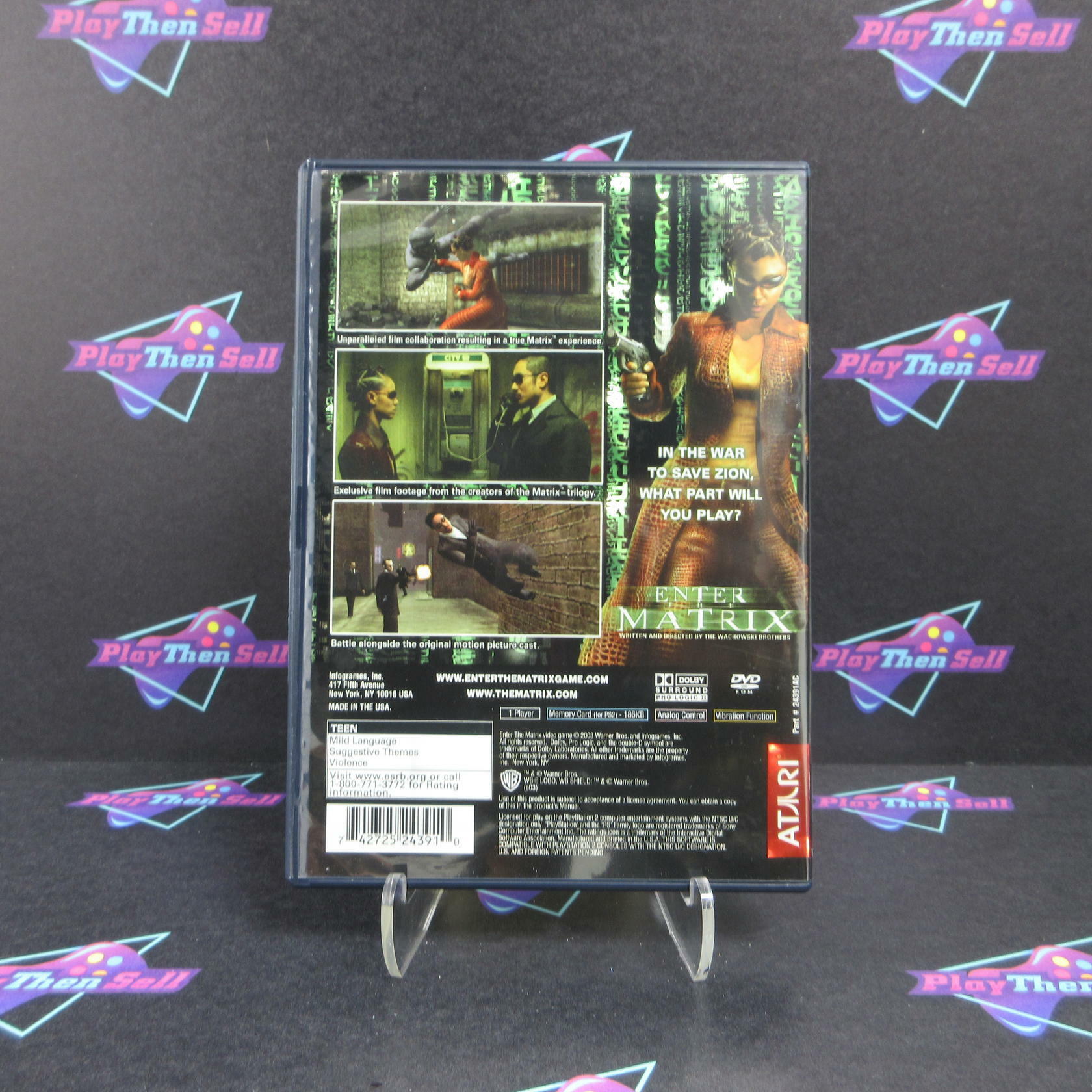 Enter The Matrix PS2 PlayStation 2 Complete - Excellent