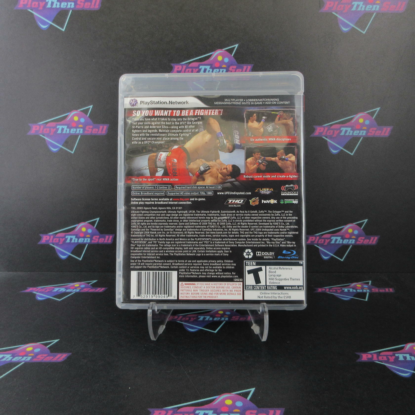UFC 2009 Undisputed PS3 PlayStation 3 Complete - Excellent
