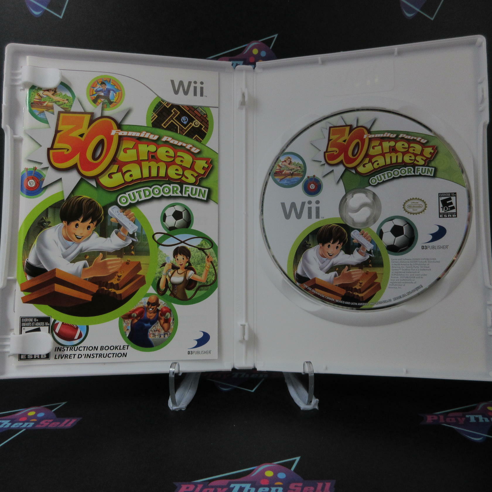 Family Party 30 Great Games Outdoor Fun Nintendo Wii - Like New