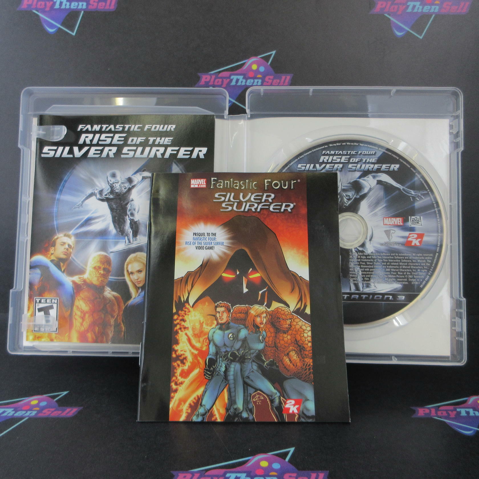 Fantastic Four Rise Of The Silver Surfer  PS3 PlayStation 3 + Comic - Excellent