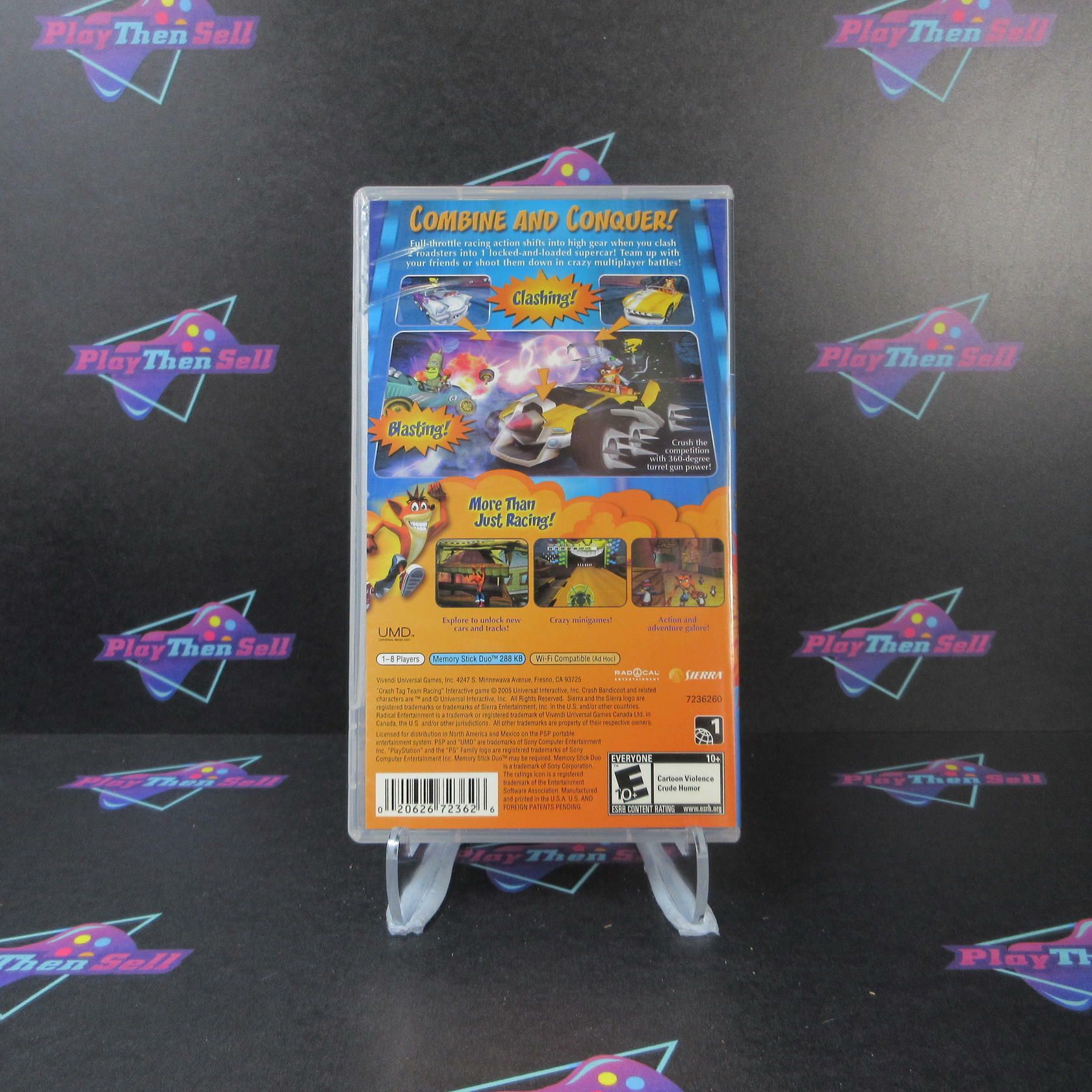 Crash Tag Team Racing Sony PSP Complete - Excellent