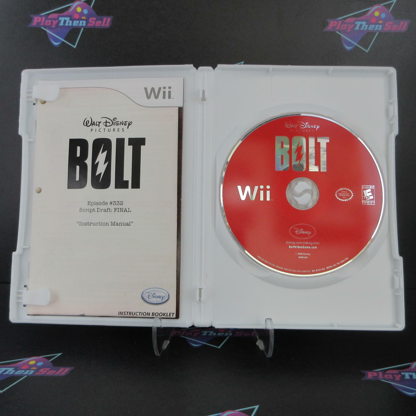 Bolt Nintendo Wii + Reg Card Complete - Excellent