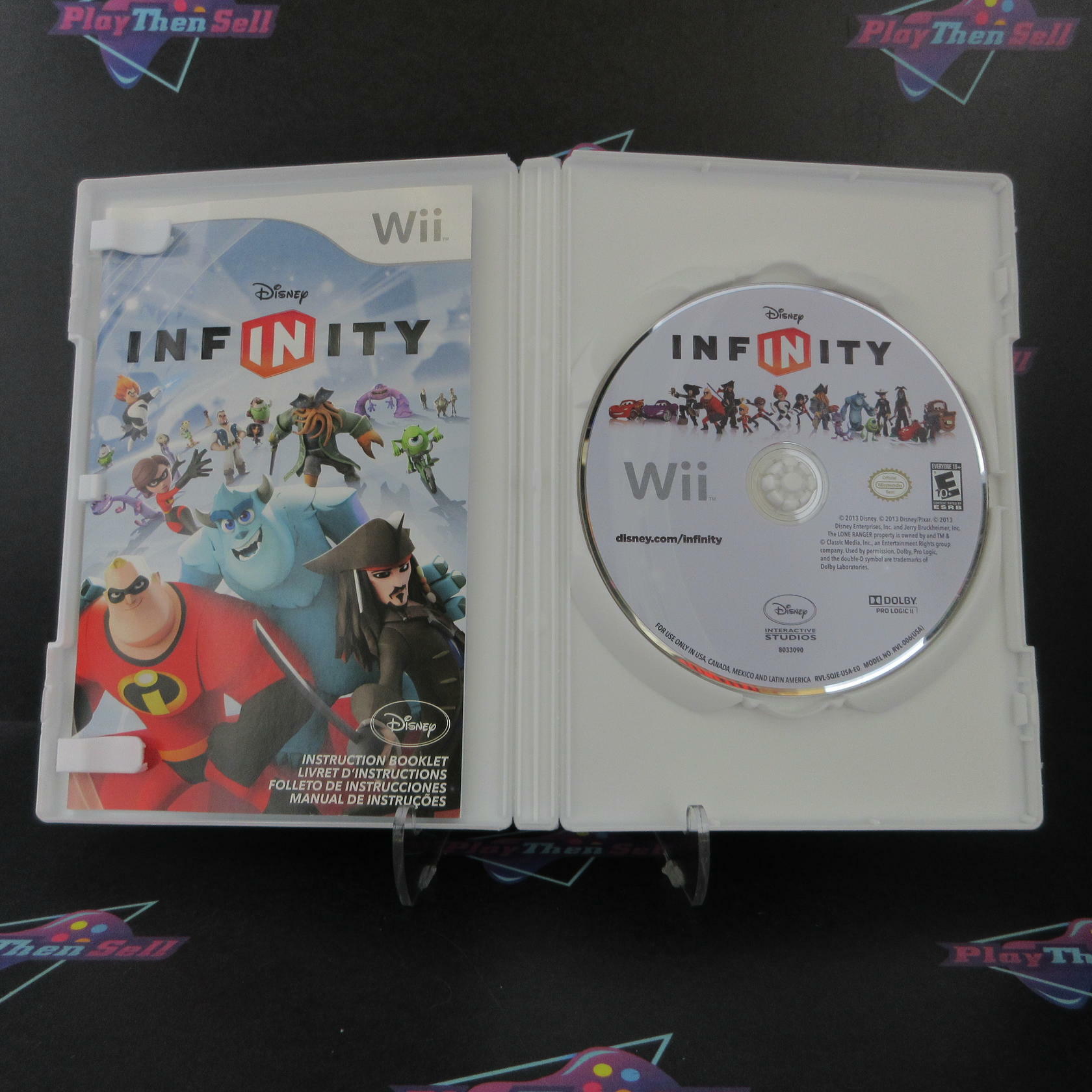 Disney Infinity Nintendo Wii + Bonus Card Complete - Excellent