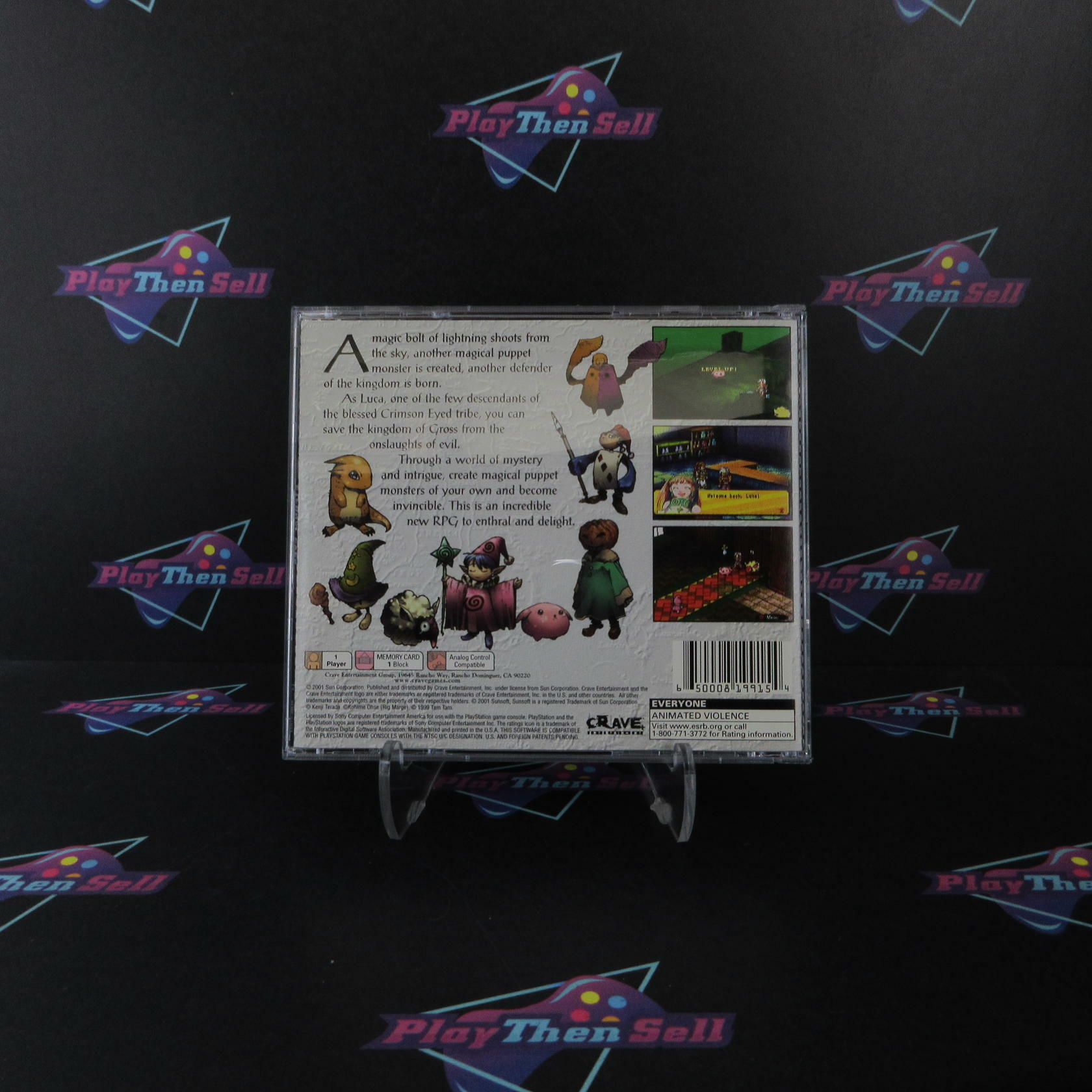 Eternal Eyes Playstation 1 PS1 PlayStation 1 Complete - Excellent