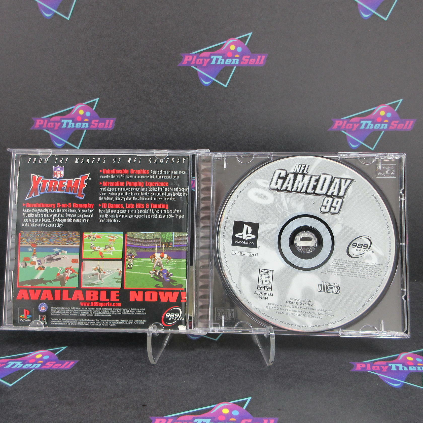 NFL GameDay 99 PS1 PlayStation 1 + Reg Card Complete - Excellent