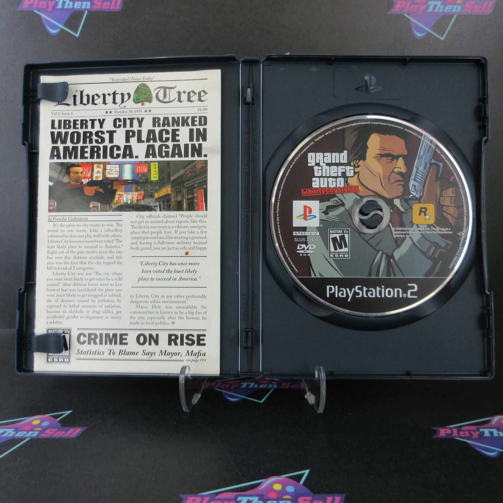 Grand Theft Auto Liberty City Stories PS2 PlayStation 2 + Map CIB - Excellent