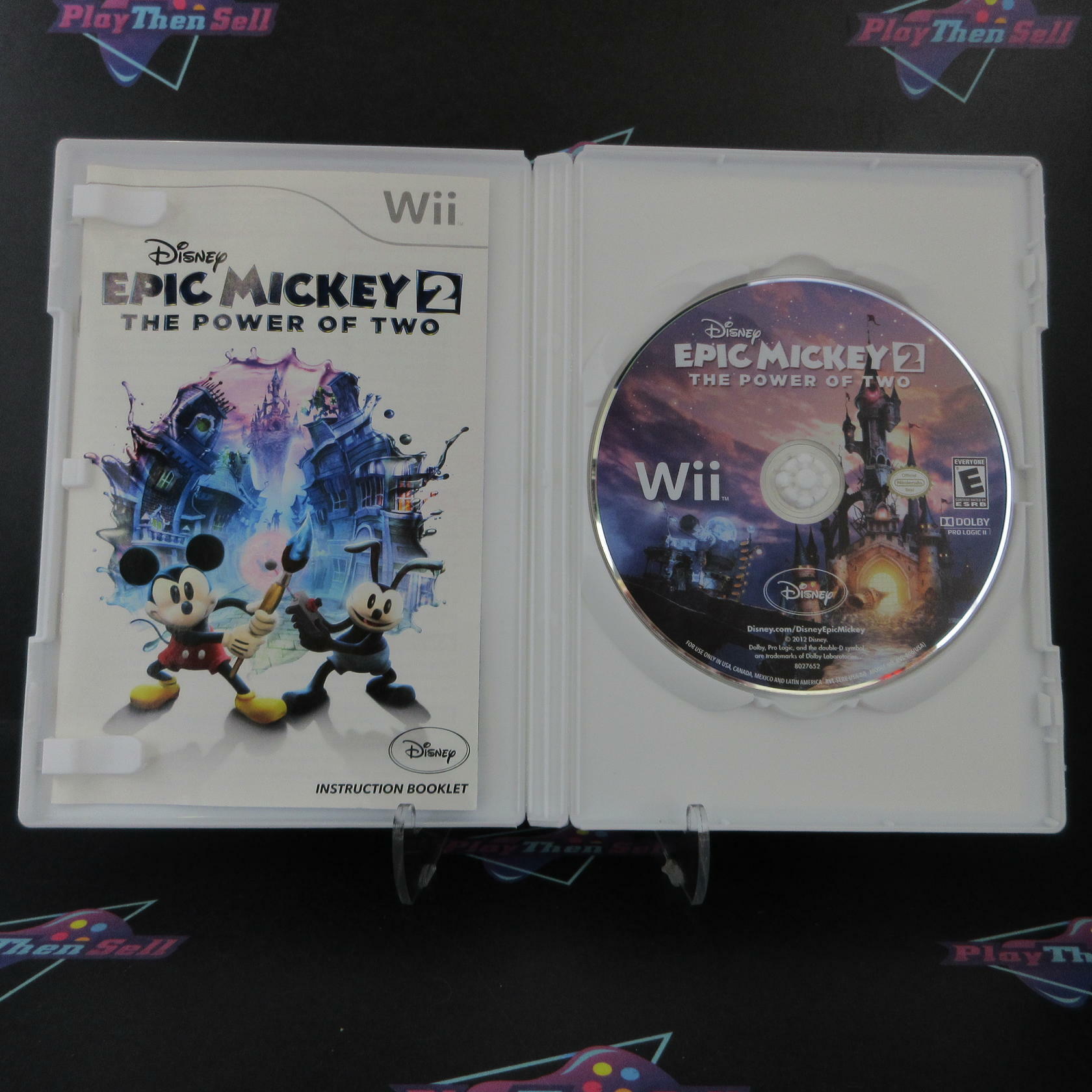 Epic Mickey 2 The Power of Two Nintendo Wii Complete - Excellent