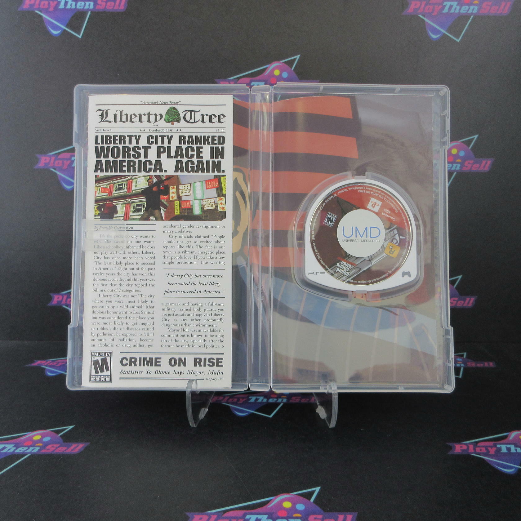 Grand Theft Auto Liberty City Stories Sony PSP GH + Map Complete - Excellent