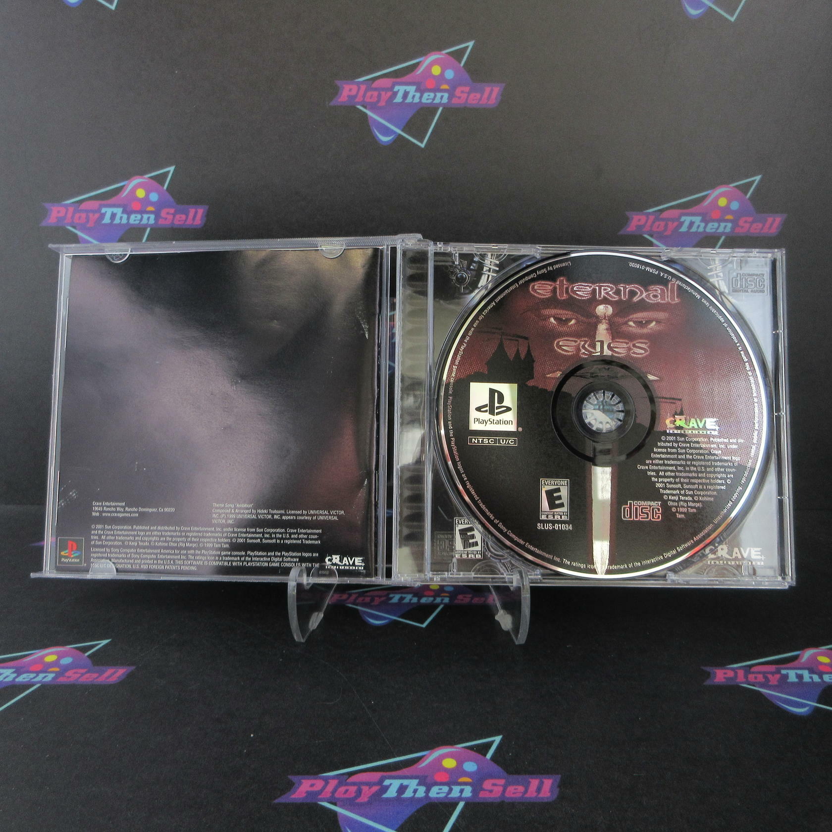 Eternal Eyes Playstation 1 PS1 PlayStation 1 Complete - Excellent