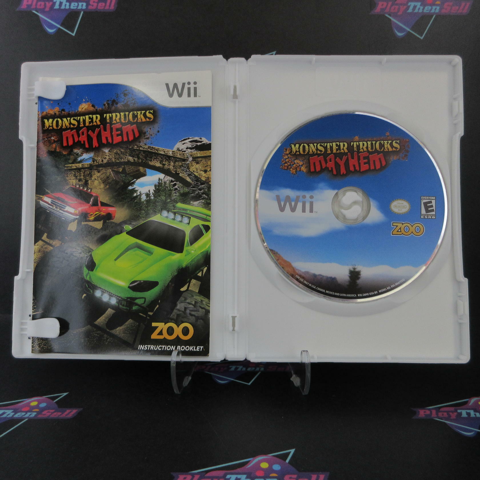 Monster Trucks Mayhem Nintendo Wii Complete - Excellent