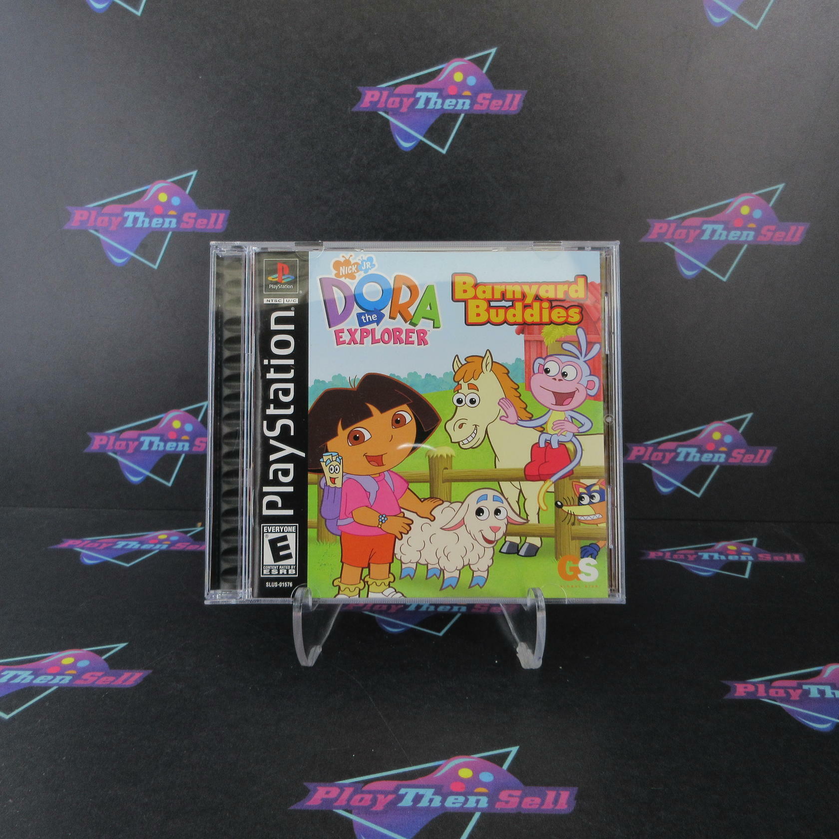 Dora the Explorer Barnyard Buddies PS1 PlayStation 1 + Reg Card CIB - Excellent